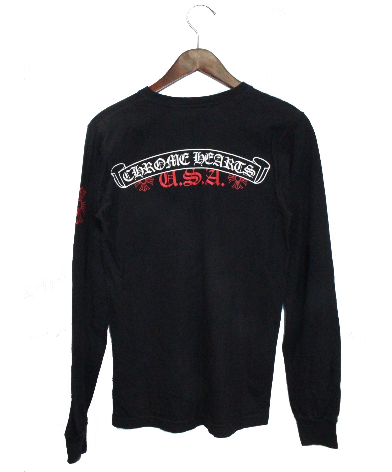 中古・古着通販】CHROME HEARTS (クロムハーツ) 長袖Tシャツ ブラック サイズ:S｜ブランド・古着通販 トレファク公式【TREFAC  FASHION】スマホサイト