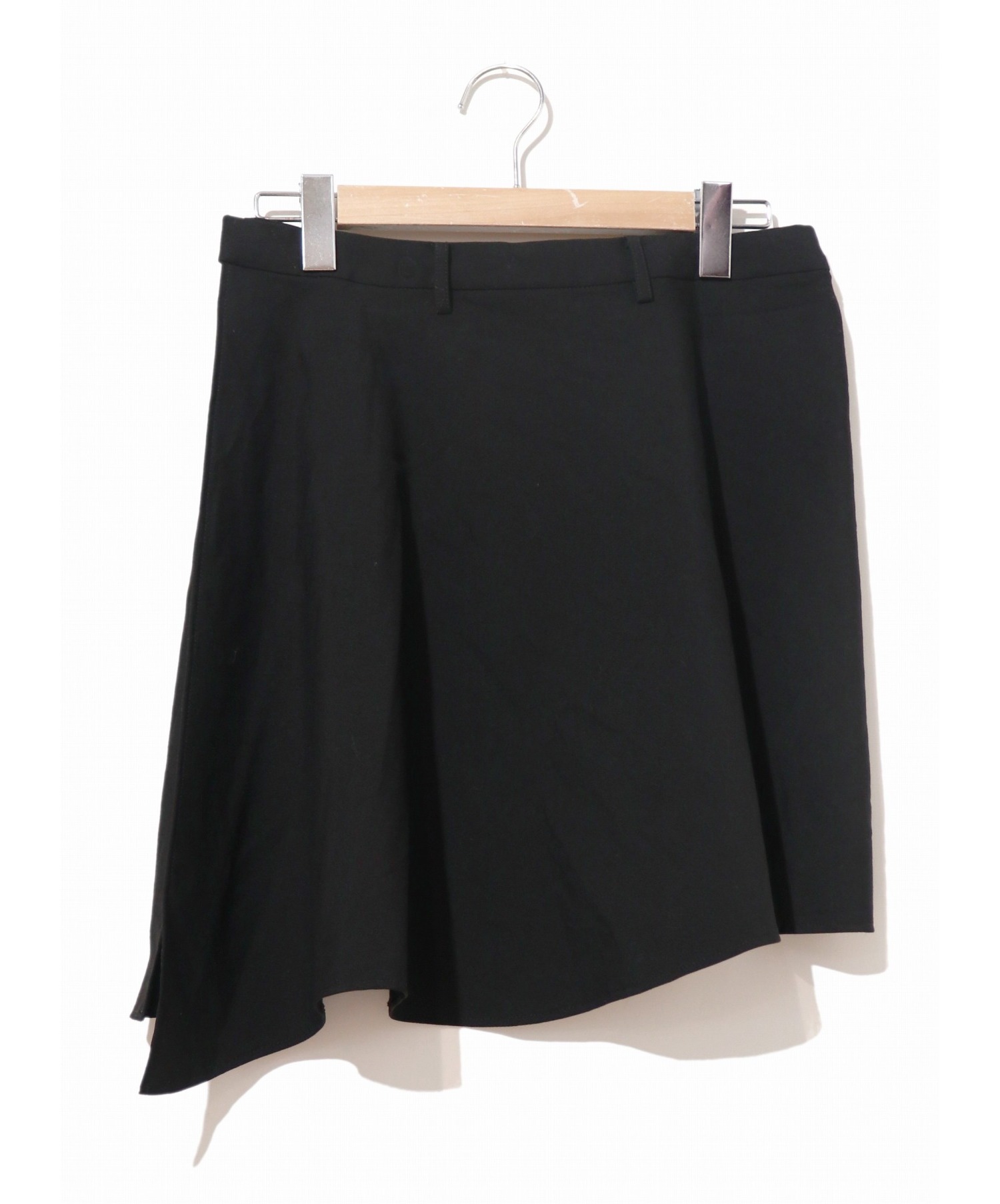LAD MUSICIAN (ラッドミュージシャン) ウールギャバジンラップスカート ブラック サイズ:42表記 15SS・定番ラップスカート