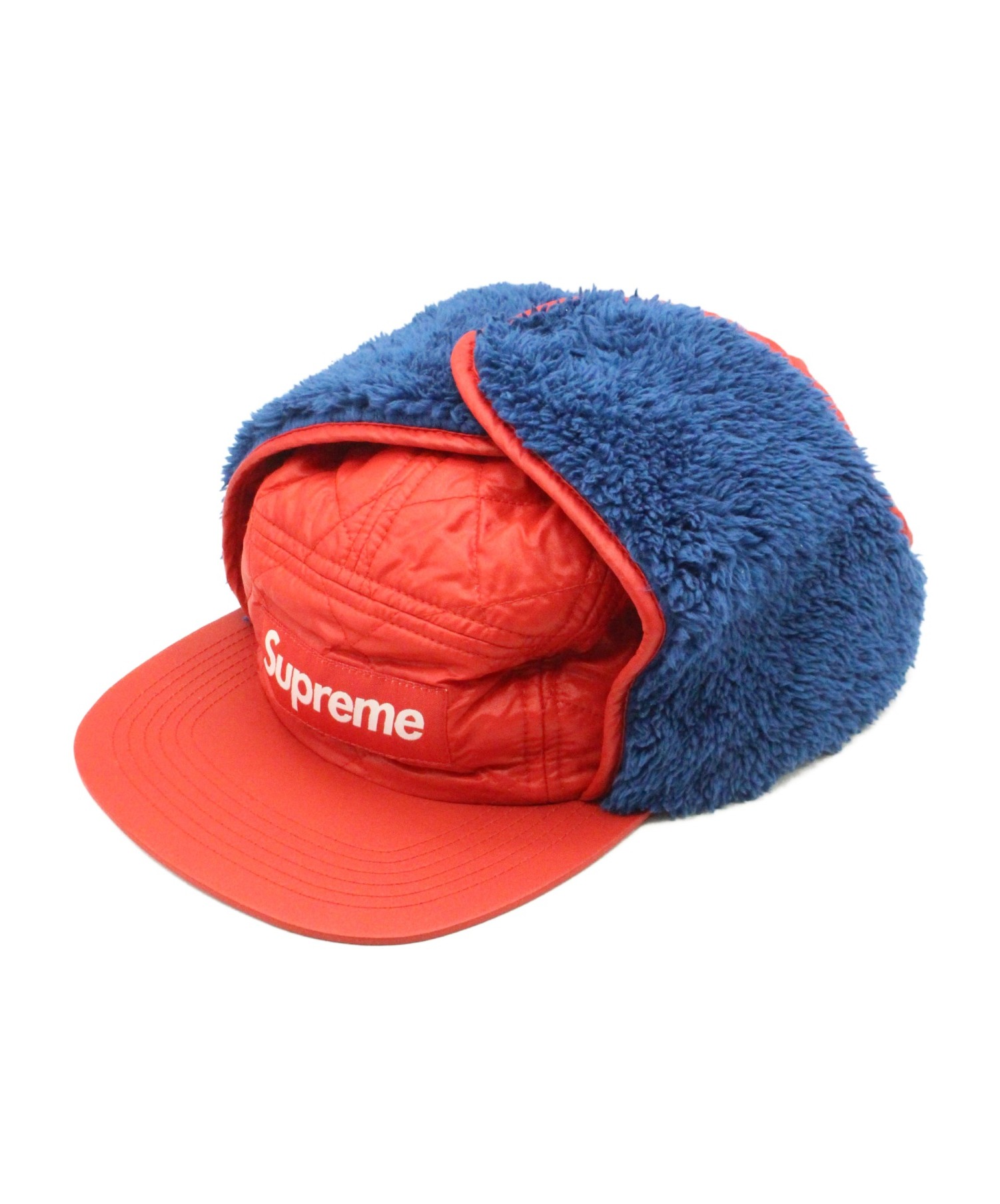 Supreme (シュプリーム) Quilted Earflap Camp Cap レッド サイズ:-