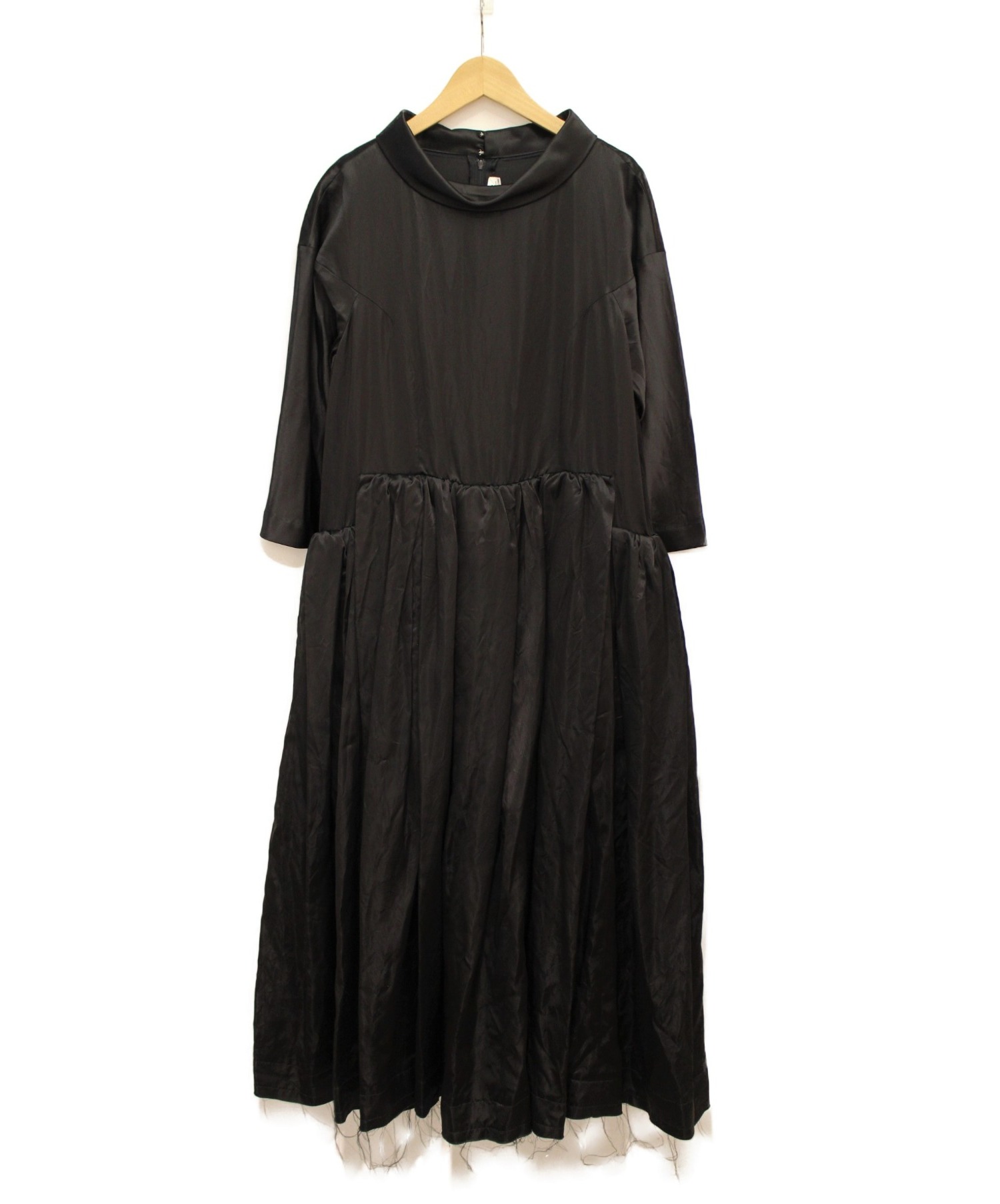 幅広type コムデギャルソン ワンピース ドレス 黒 サイズS
