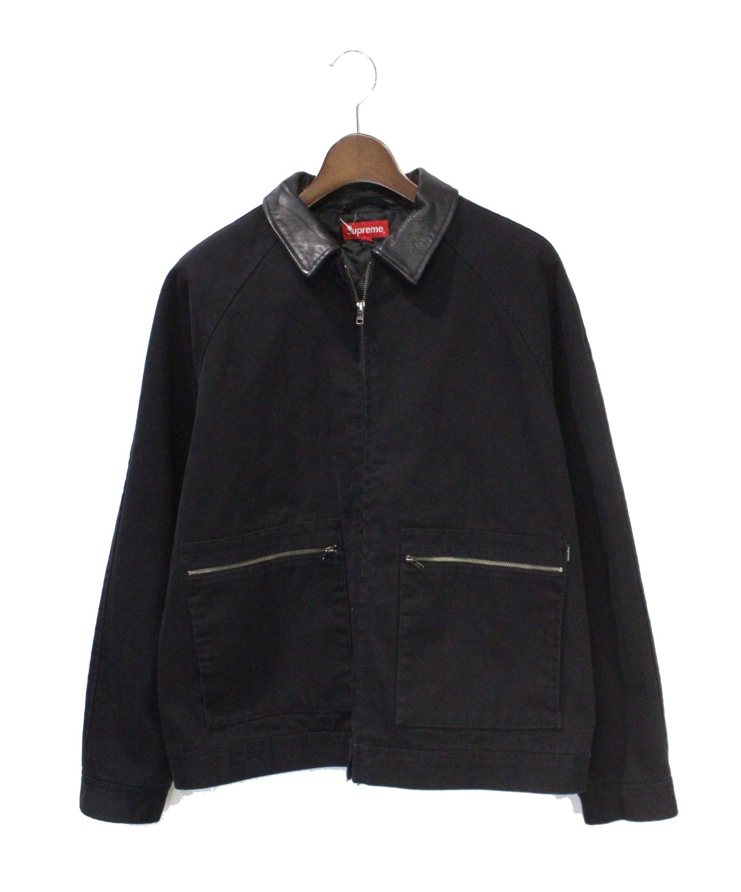 supreme leather collar work jacket Lサイズ-