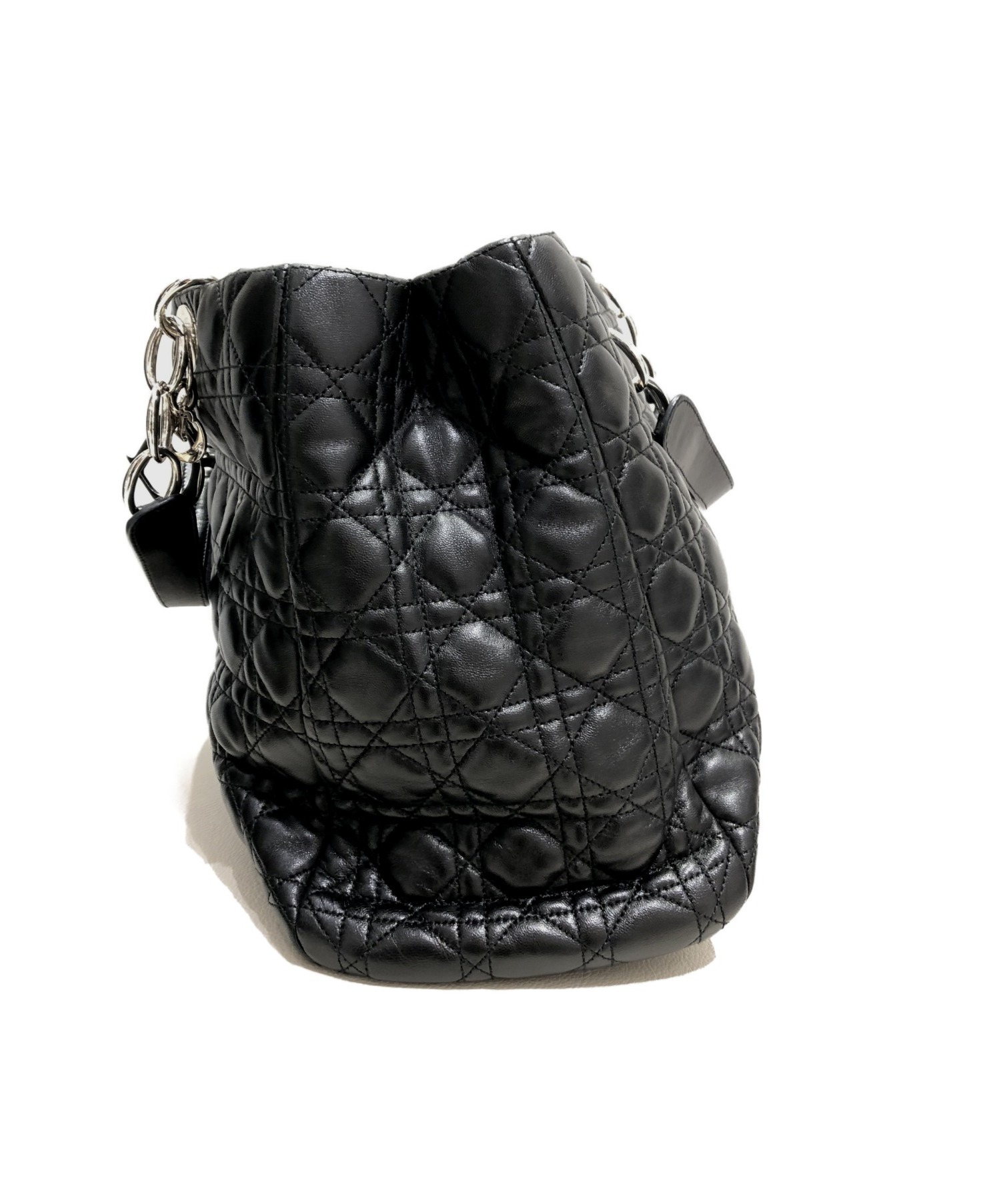 Christian Dior (クリスチャンディオール) カナージュチェーントートバッグ ブラック サイズ:-