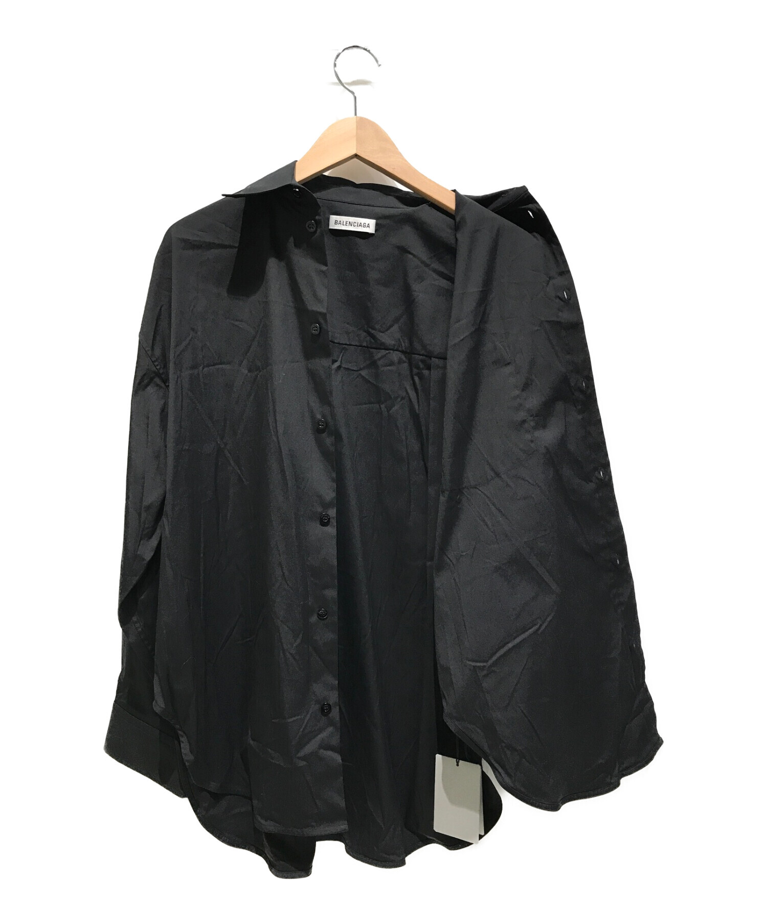 中古・古着通販】BALENCIAGA (バレンシアガ) シャツ ブラック サイズ