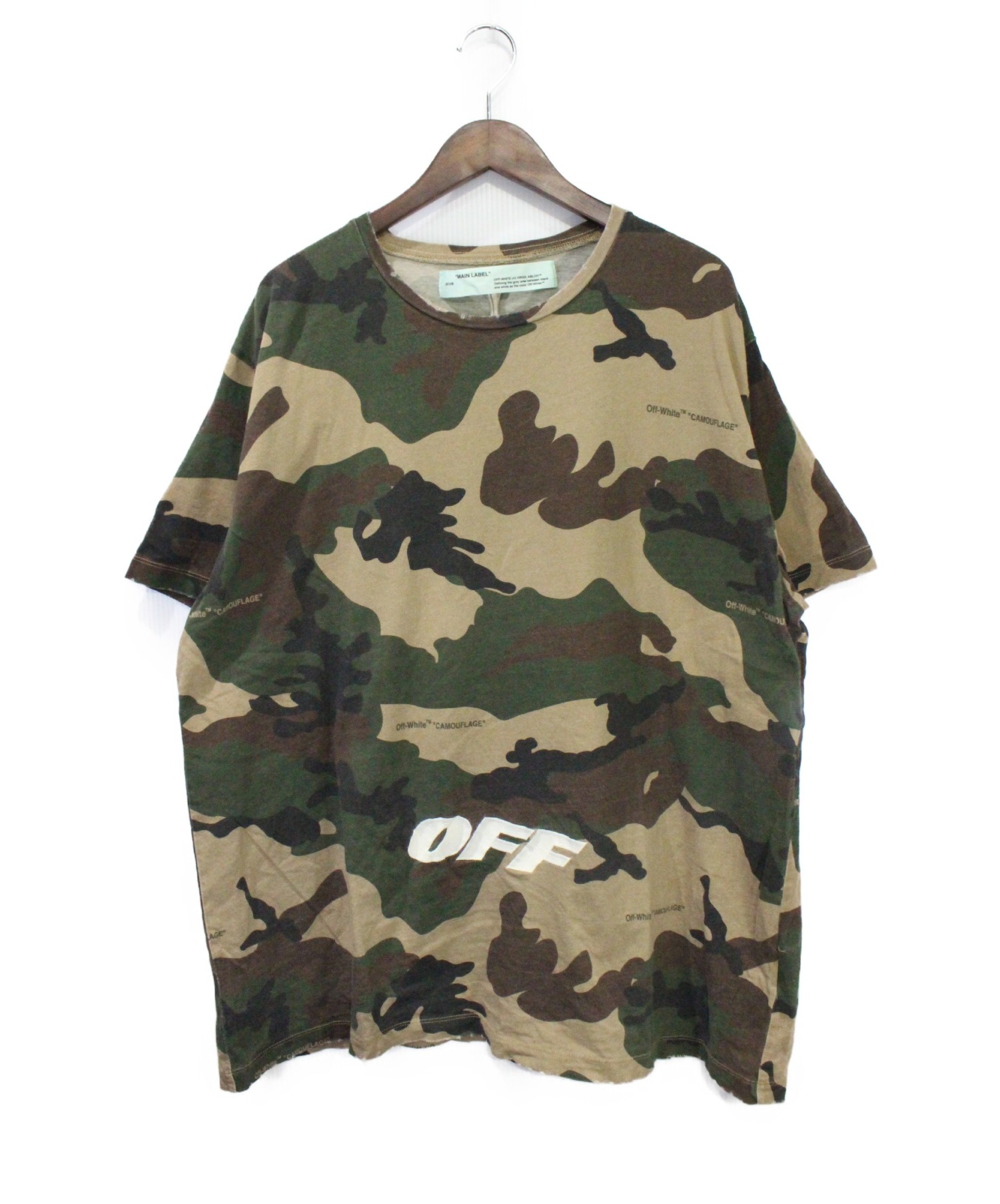 OFFWHITE (オフホワイト) Camo Tee All Over ブラウン サイズ:M