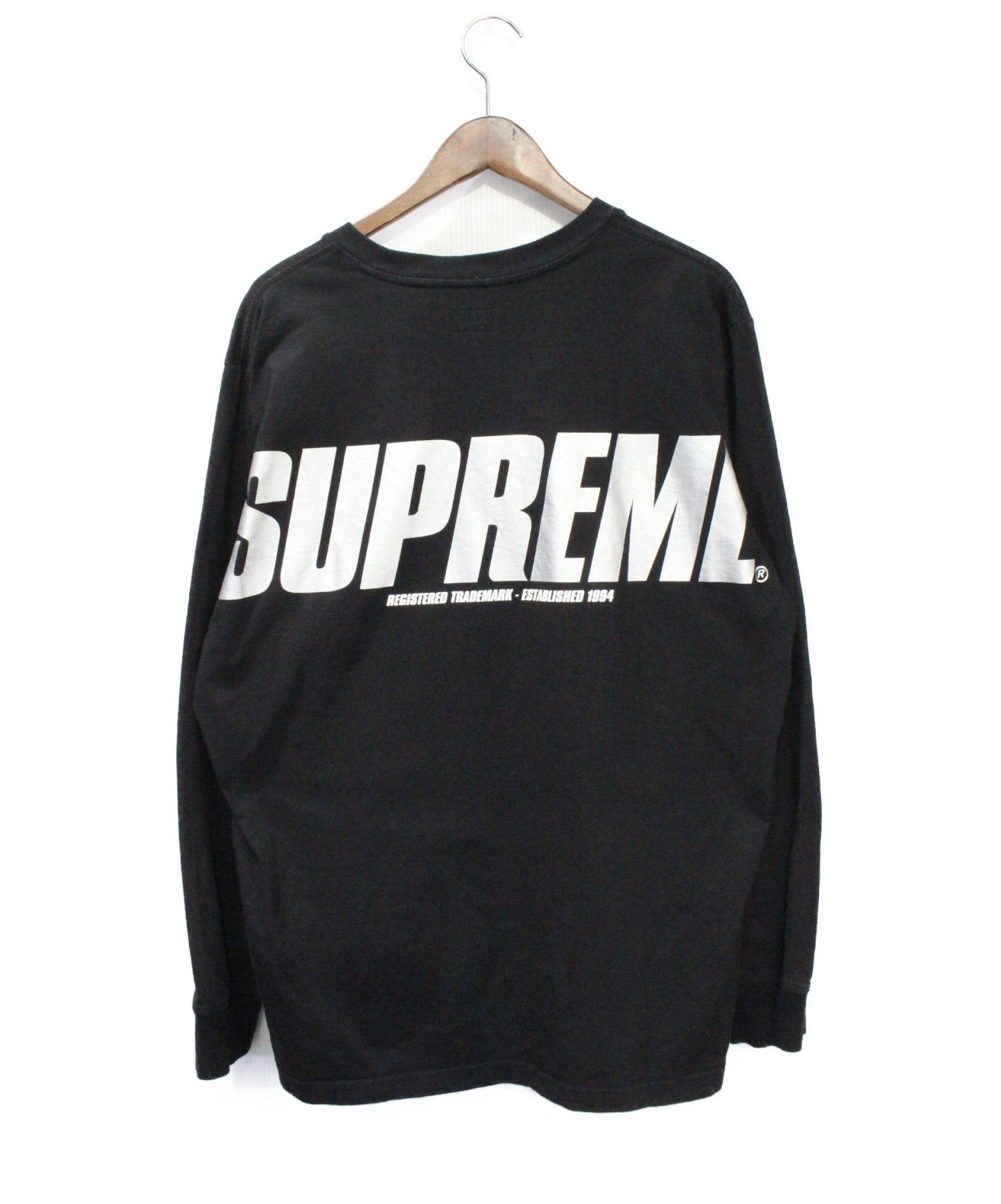 Supreme (シュプリーム) Trademark L/S Top ブラック サイズ:L