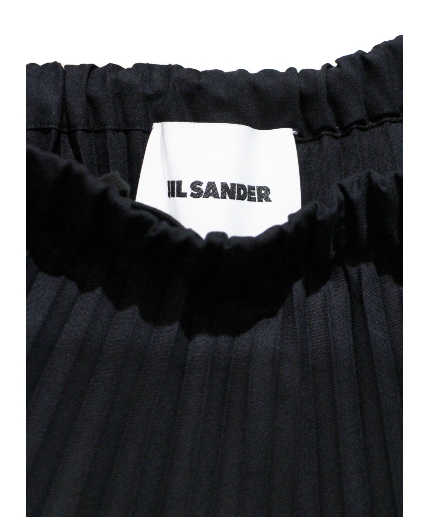 JIL SANDER (ジルサンダー) プリーツスカート ブラック サイズ:32