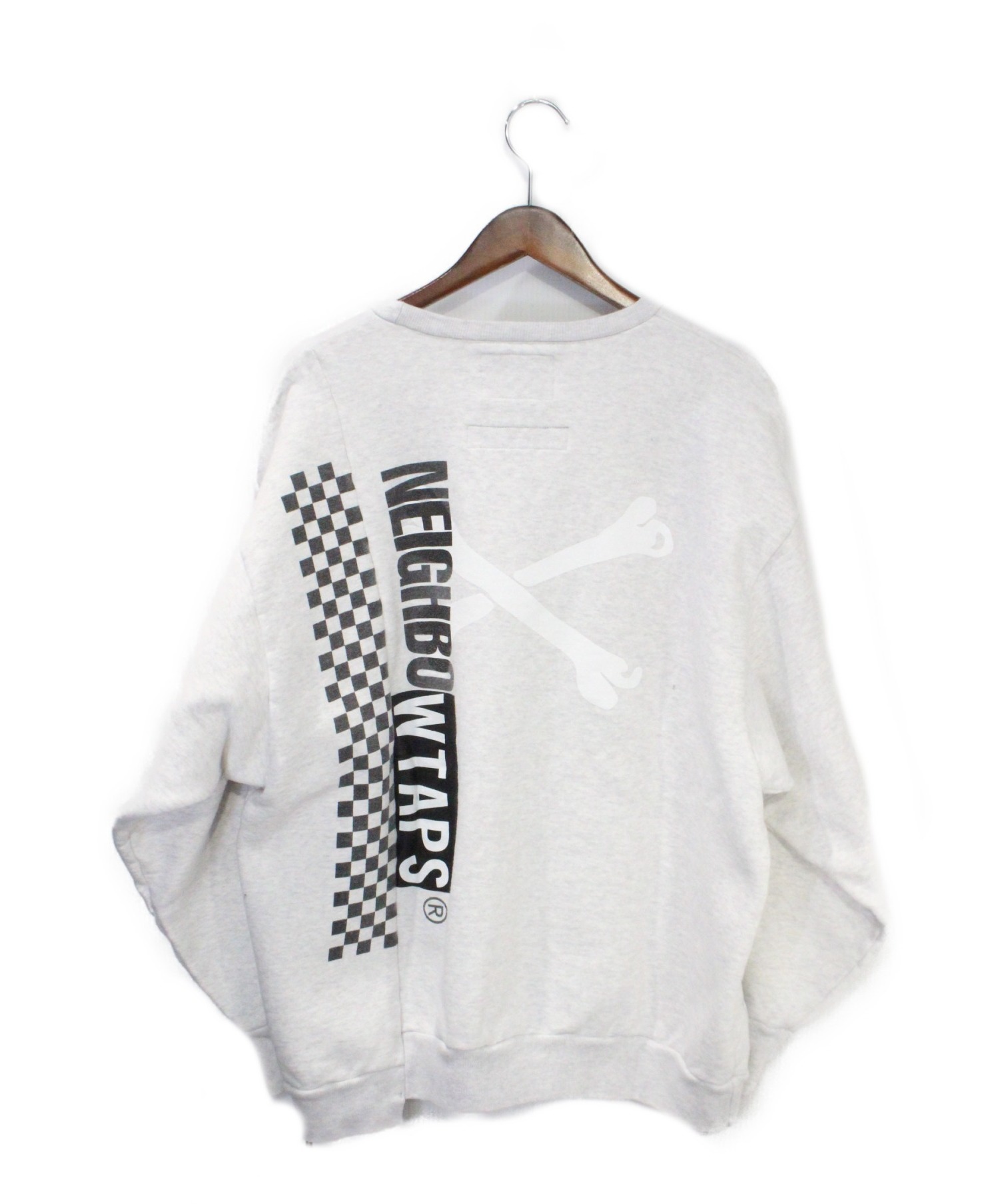 WTAPS×NEIGHBORHOOD (ダブルタップス×ネイバーフッド) 19AW RIPPER C NECK SWEATSHIRT グレー  サイズ:L 未使用品