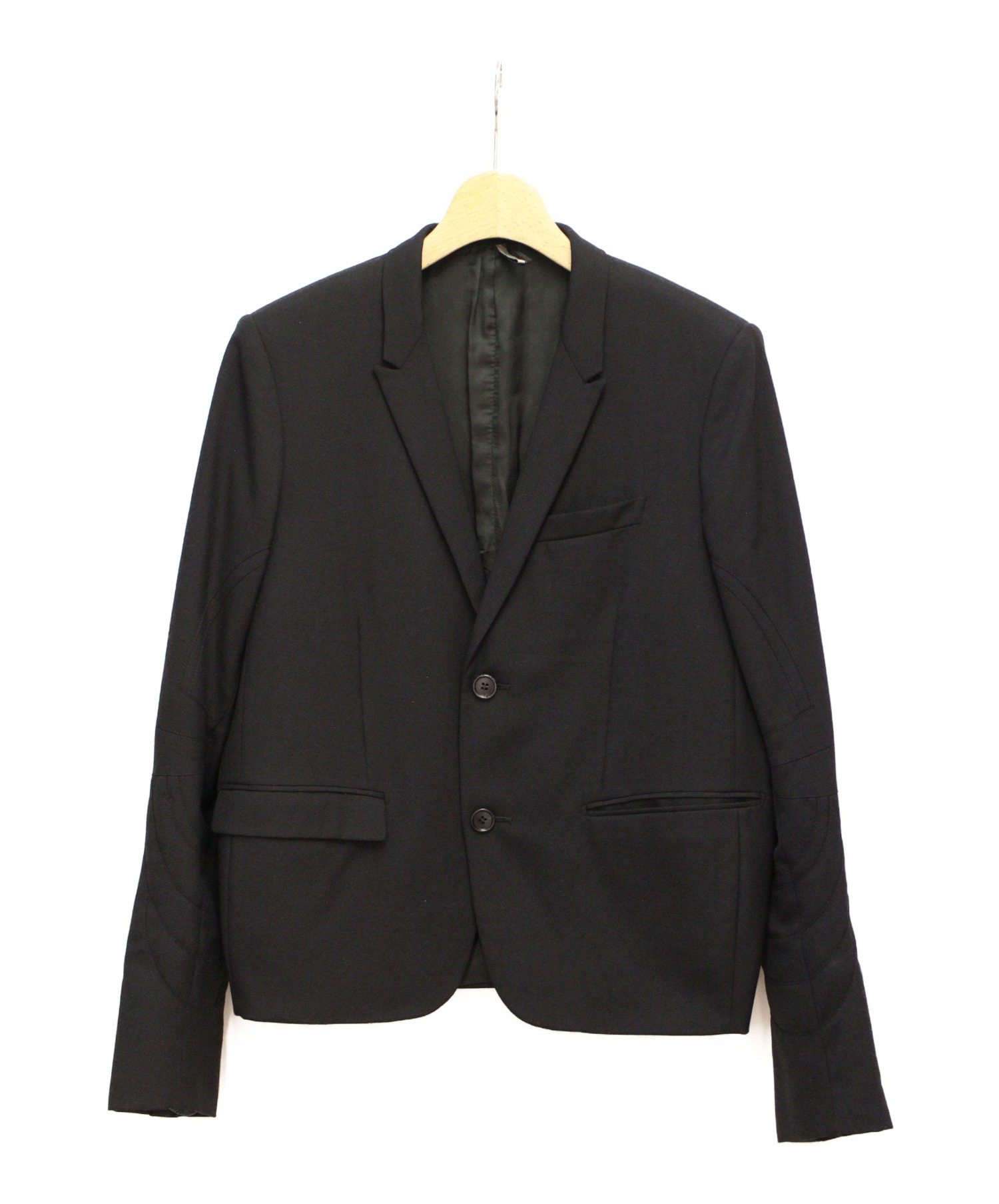 Dior Homme (ディオールオム) テーラードジャケット ブラック サイズ:44