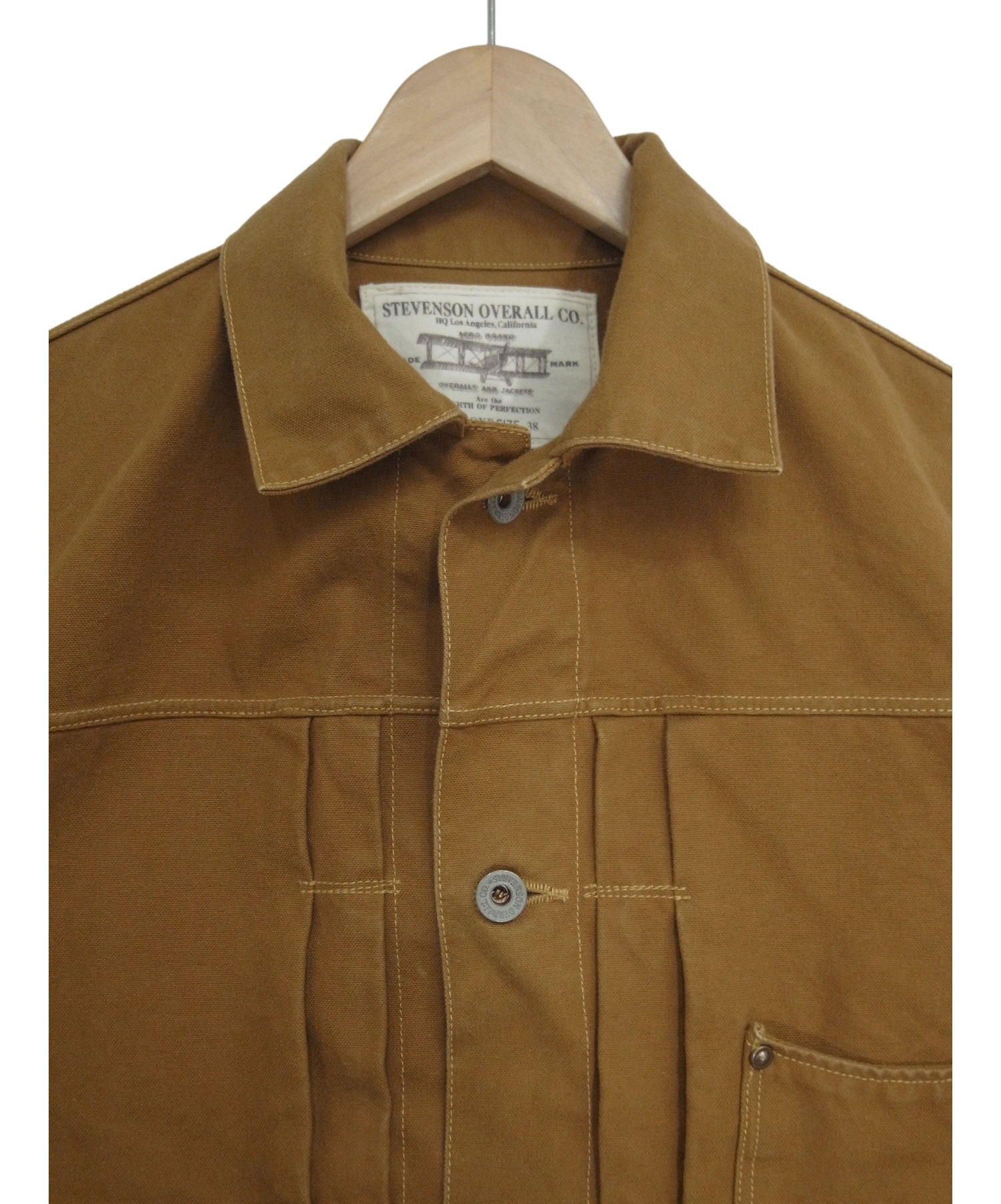 Stevenson Overall Co. (スティーブンソンオーバーオール) ワークジャケット ブラウン サイズ:38 Saddle Horn 101