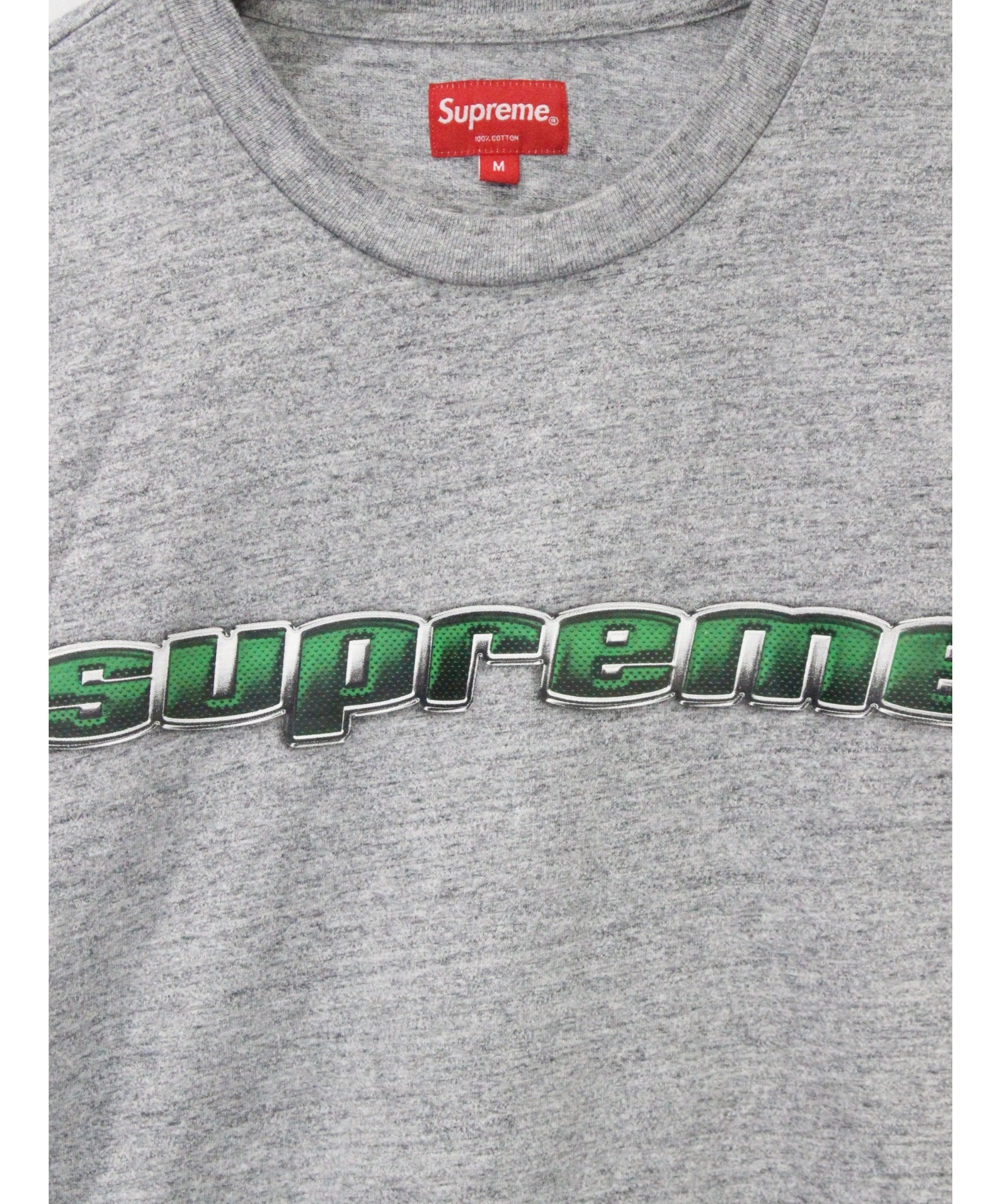Supreme (シュプリーム) 長袖Tシャツ グレー サイズ:Ｍ