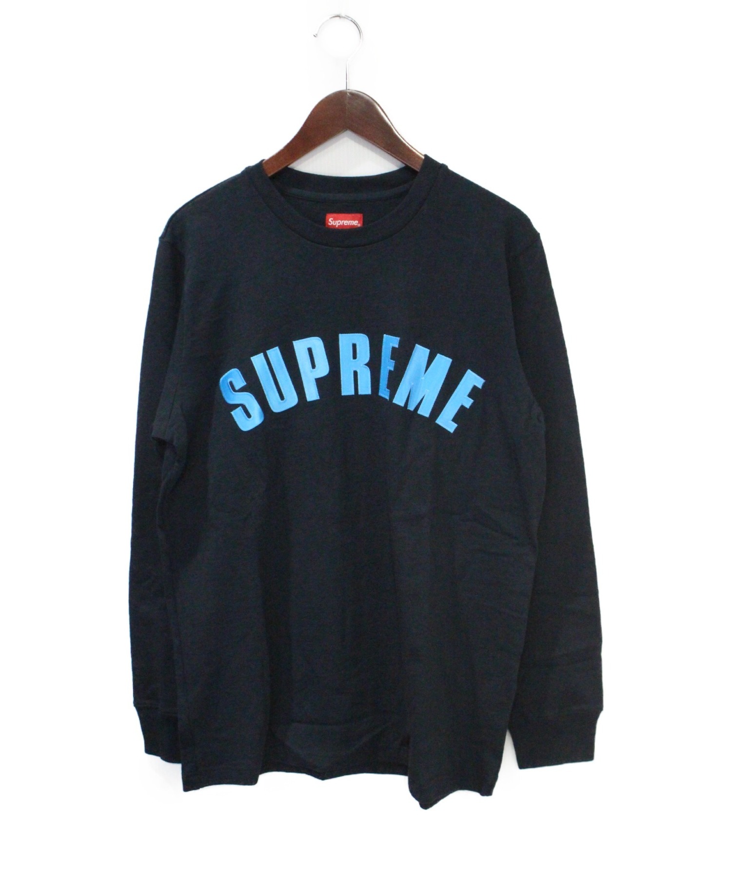 Supreme (シュプリーム) 16SS Arc Logo L/S Top ブルー×ブラック サイズ:Ｍ 未使用品