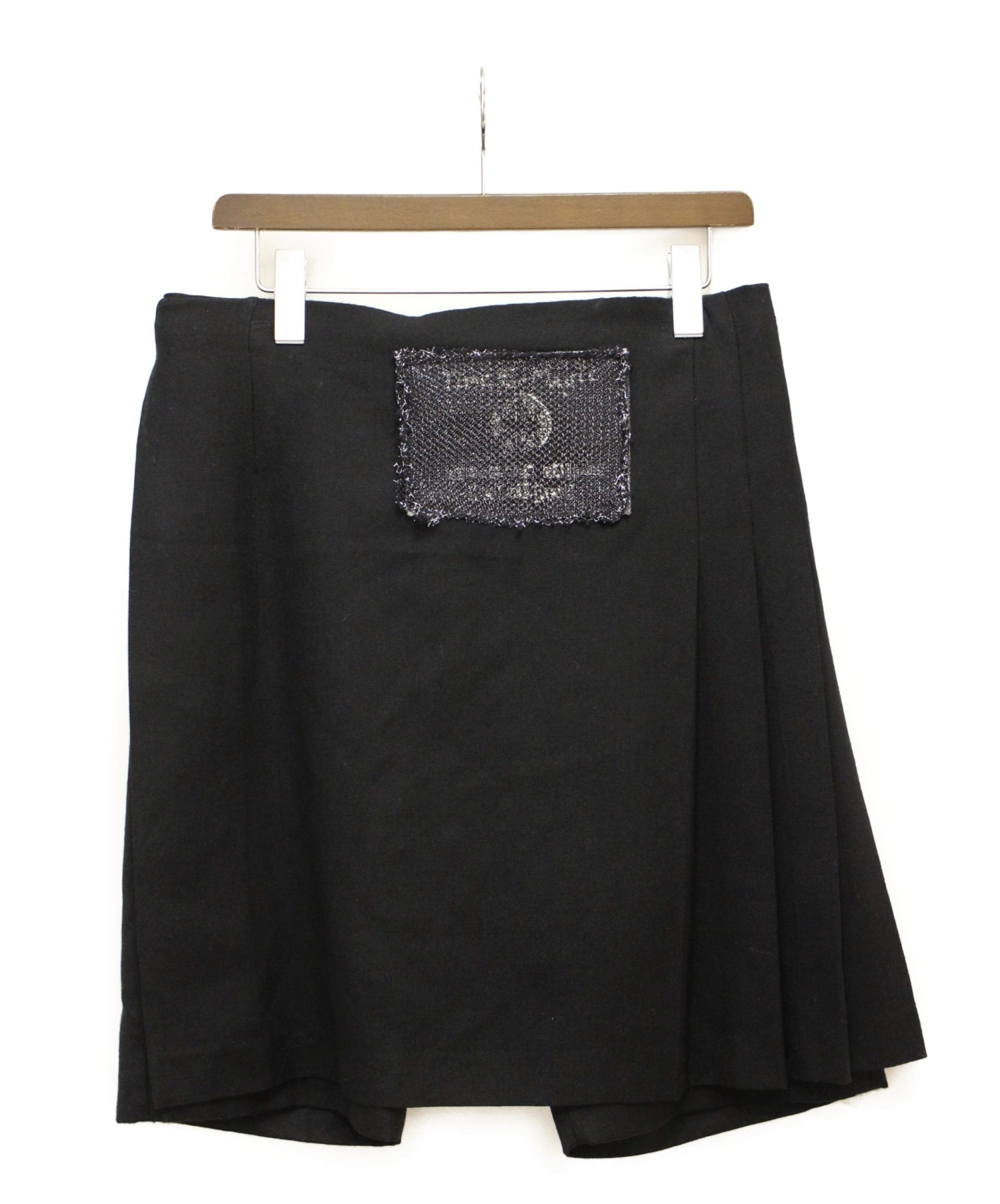 COMME des GARCONS HOMME PLUS (コムデギャルソンオムプリュス) ラップスカートパンツ ブラック サイズ:M