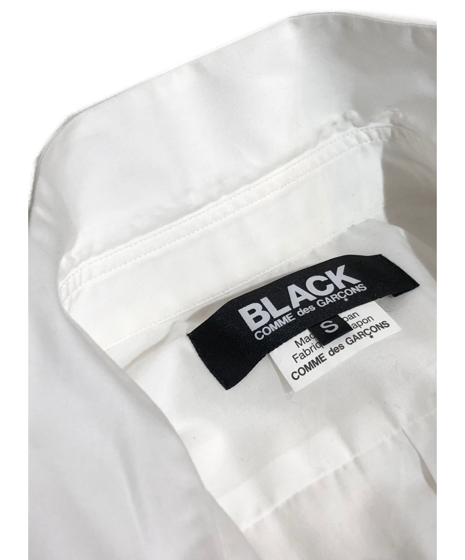 BLACK COMME des GARCONS (ブラックコムデギャルソン) スタッズシャツ ホワイト サイズ:S