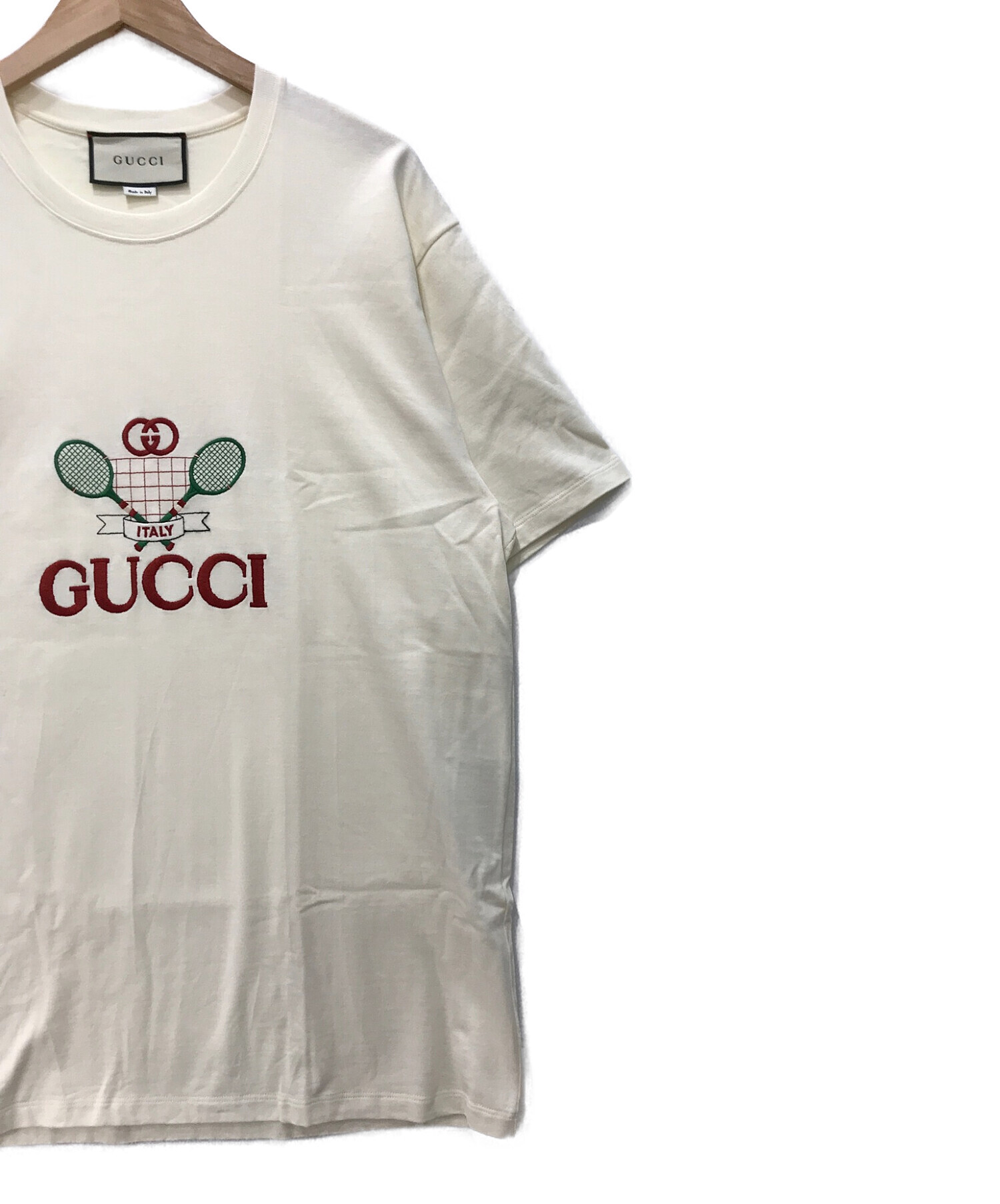 美品 グッチ GUCCI Tシャツ 8A クリーム色-