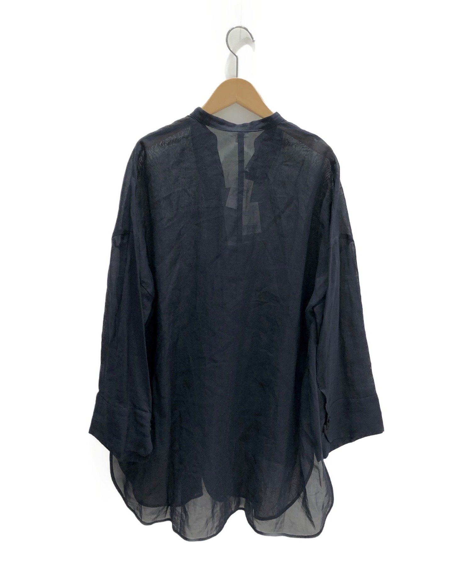 ENFOLD (エンフォルド) チャイナシャツジャケット ダークネイビー サイズ:38 未使用品