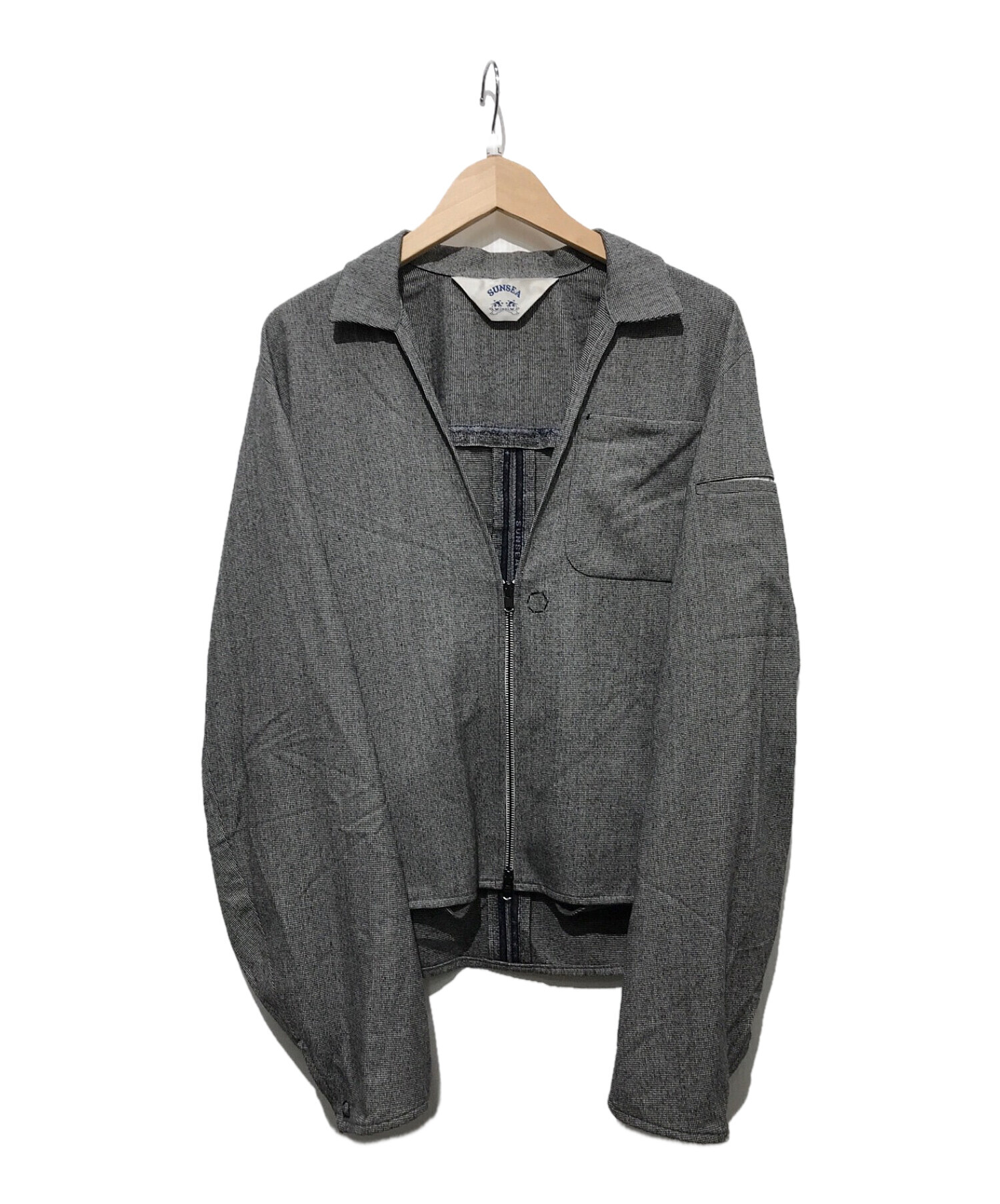 SUNSEA (サンシー) STEVUES N.M BRUSHED BLOUSON グレー サイズ:3