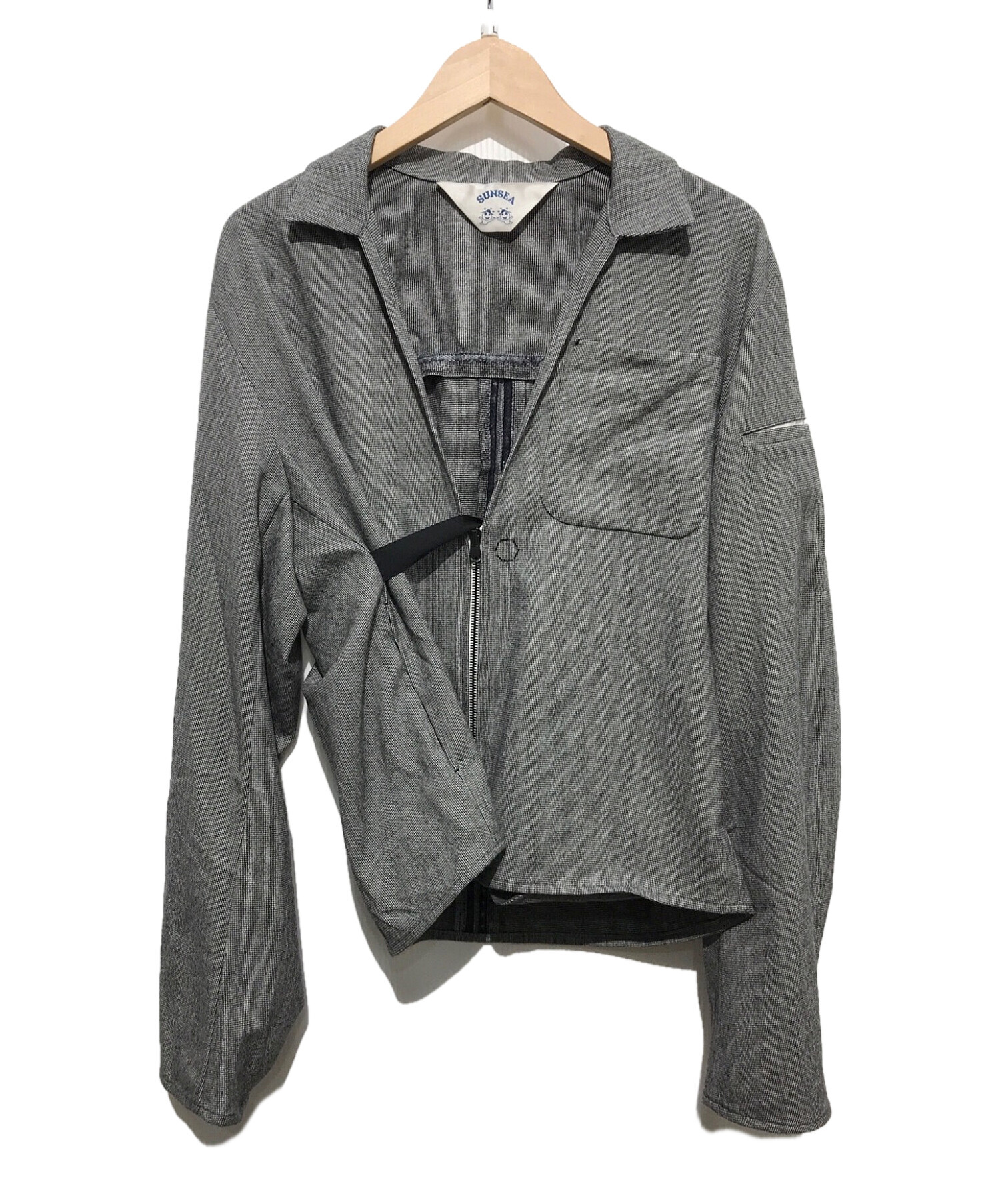 SUNSEA (サンシー) STEVUES N.M BRUSHED BLOUSON グレー サイズ:3