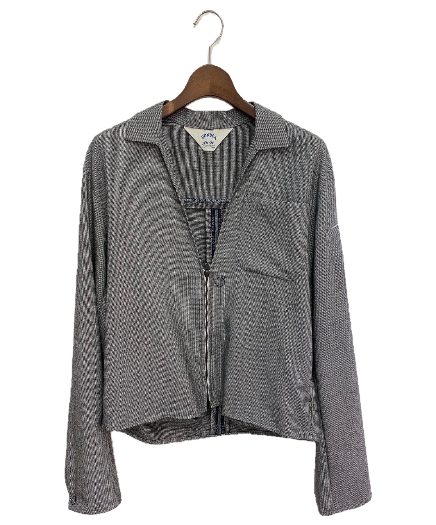 SUNSEA (サンシー) STEVUE'S N.M BRUSHED BLOUSON グレー サイズ:3 未使用品