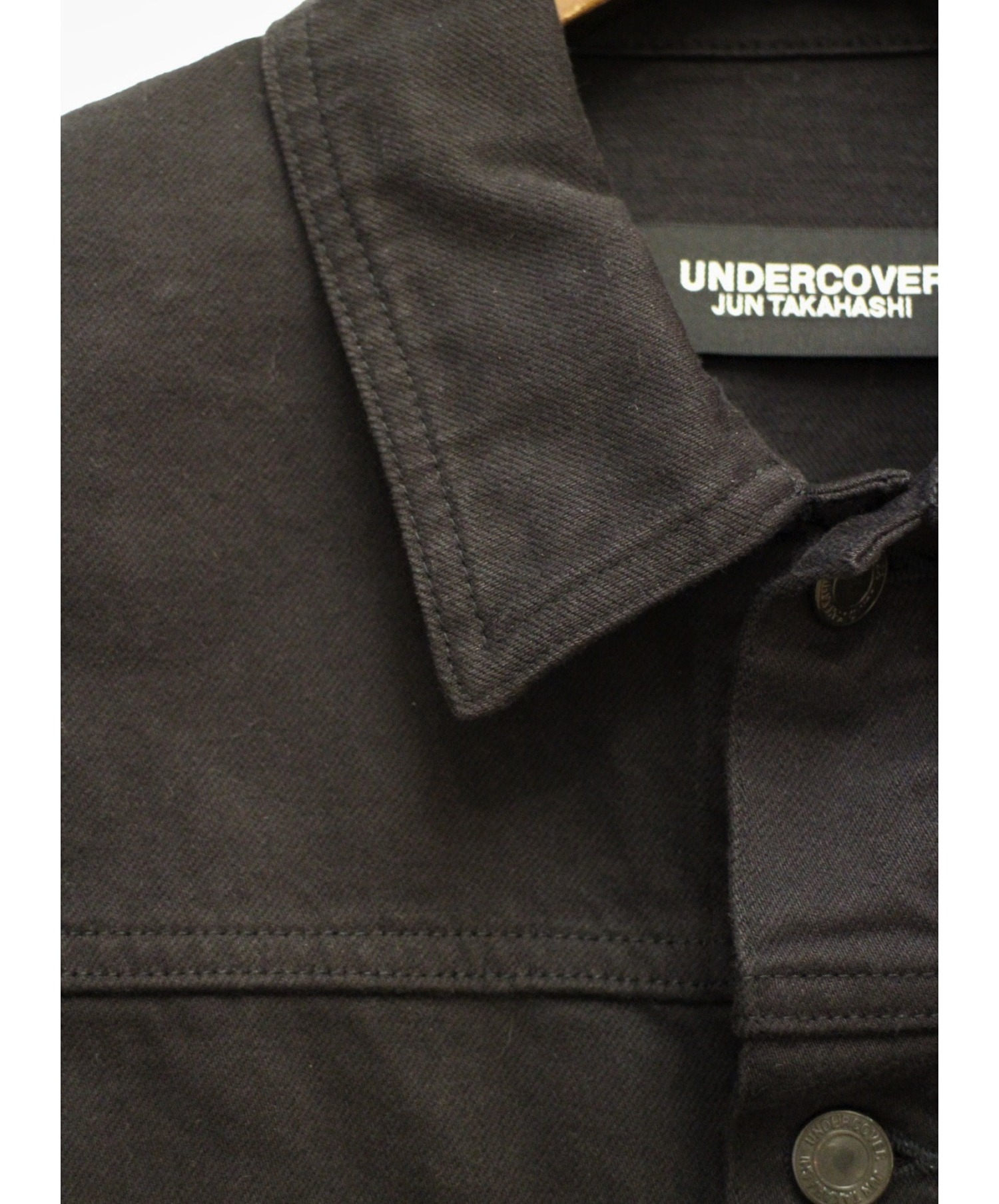 UNDERCOVER (アンダーカバー) カツラギデニムジャケット ブラック サイズ:2