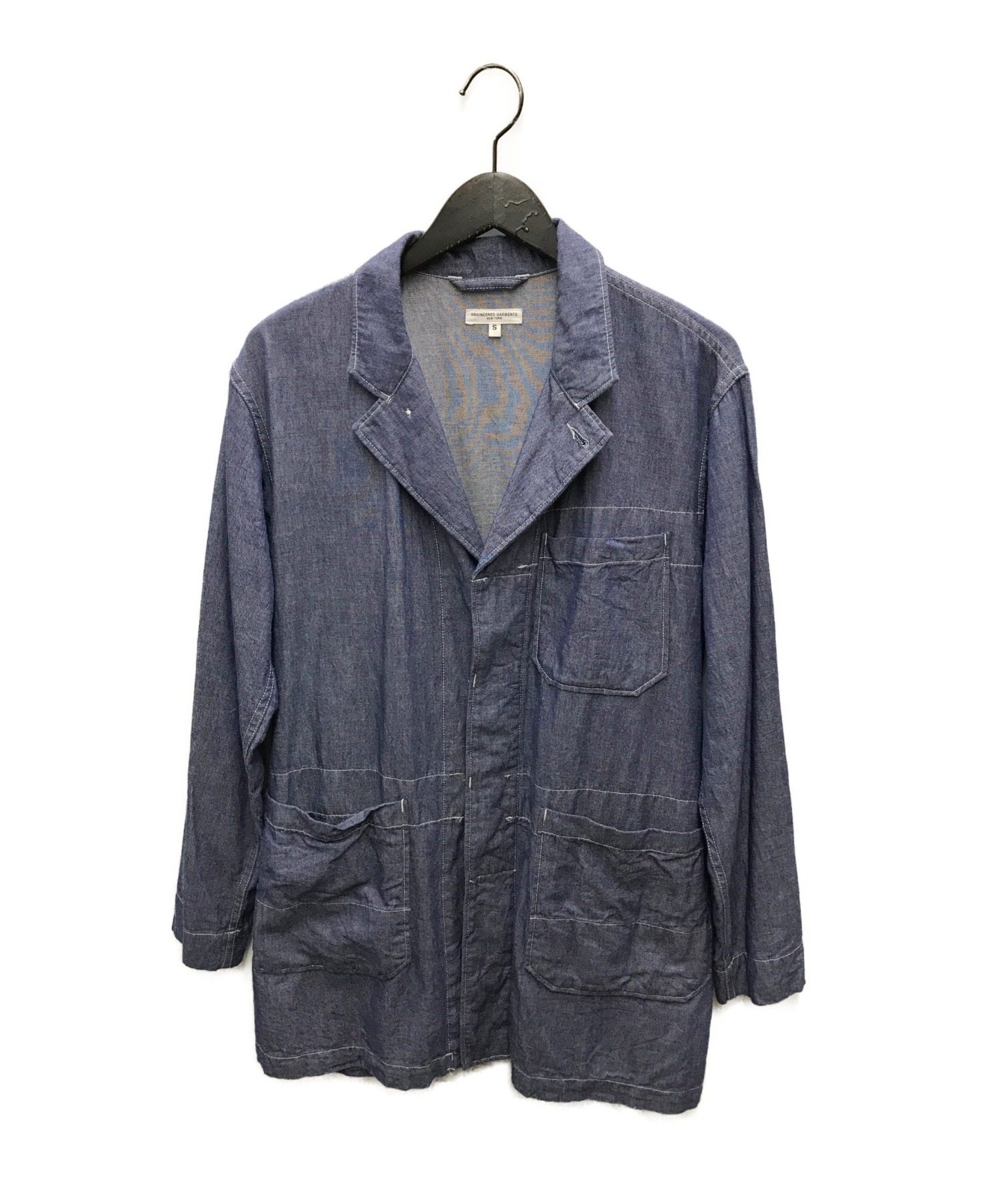 Engineered Garments (エンジニアドガーメンツ) ショップコート ブルー サイズ:Ｓ