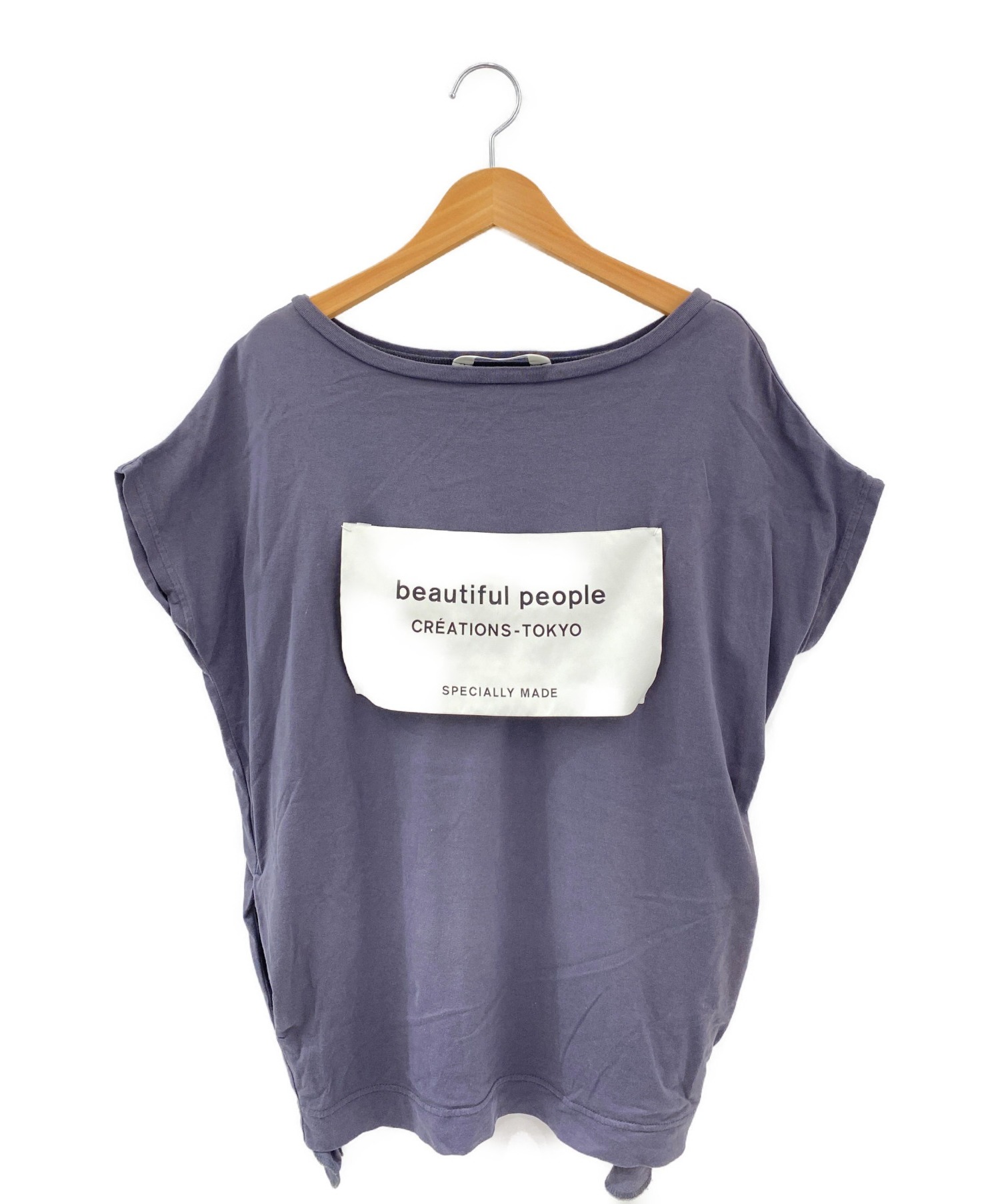 beautiful people (ビューティフルピープル) big name Tシャツ グレー サイズ:36