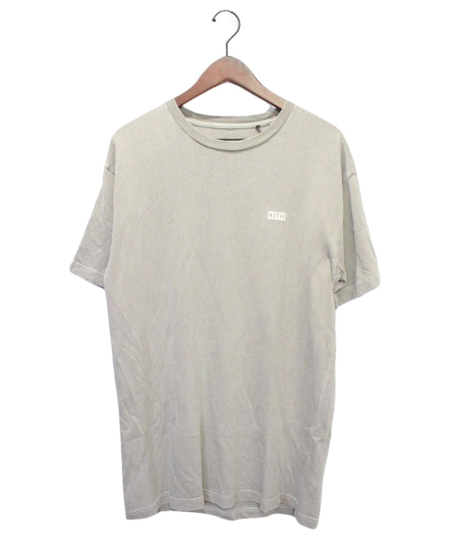 KITH (キス) スモールボックスロゴTシャツ グレー サイズ:S