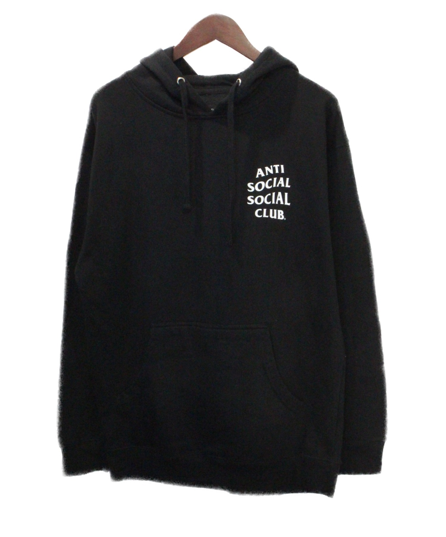 anti social social CLUB (アンチソーシャルソーシャルクラブ) プルオーバーパーカー ブラック サイズ:M