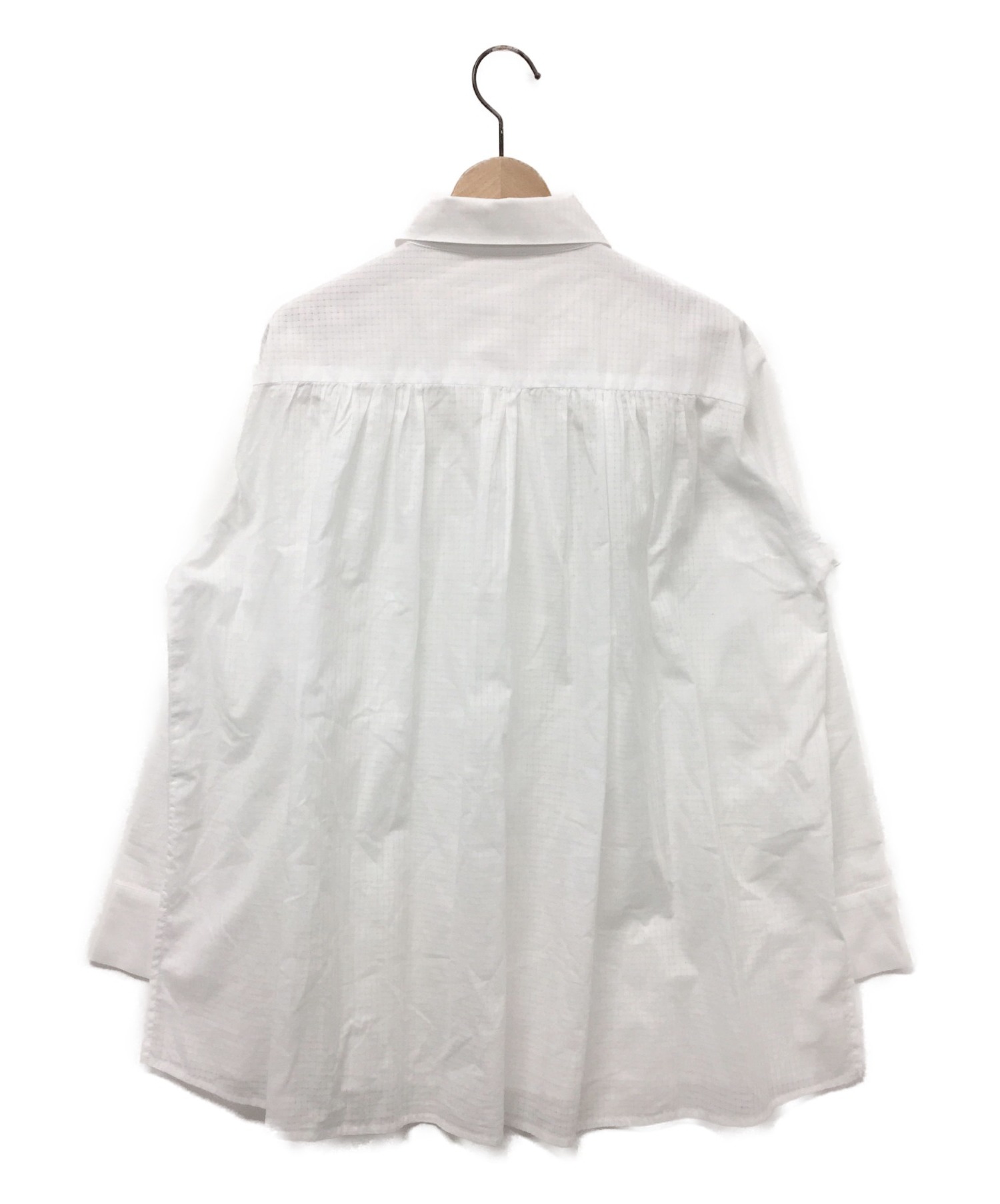 yunahica (ユナヒカ) シャドウチェックシャツ ホワイト サイズ:1