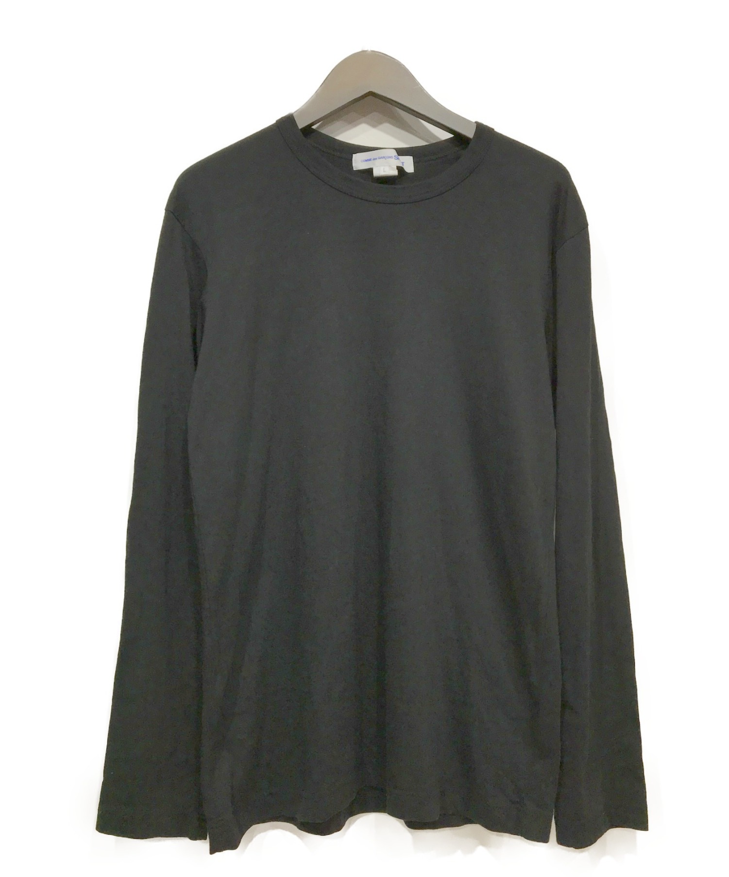 COMME des GARCONS SHIRT (コムデギャルソンシャツ) ロングスリーブカットソー ブラック サイズ:L