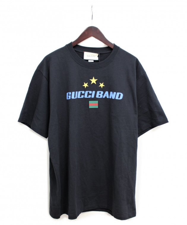 中古・古着通販】GUCCI (グッチ) 20SS GUCCI BAND Tシャツ ブラック サイズ:L｜ブランド・古着通販  トレファク公式【TREFAC FASHION】スマホサイト