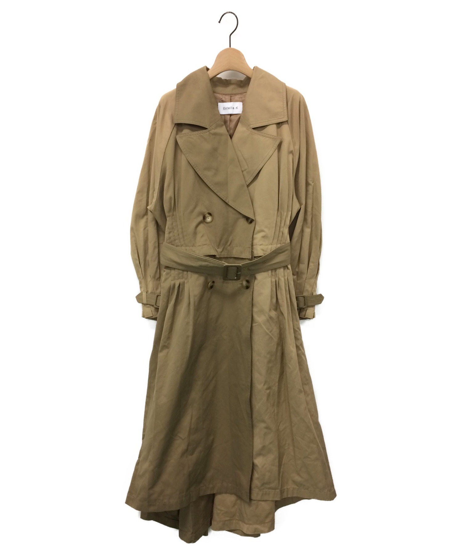 Estella.K (エステラケー) Geneva Two-tone Coat ベージュ サイズ:F