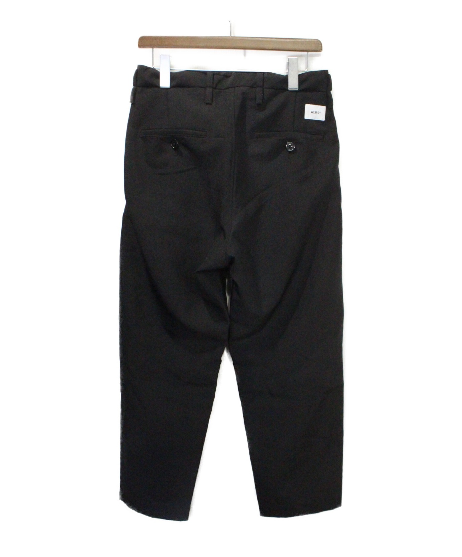 中古・古着通販】WTAPS (ダブルタップス) TUCK 01 TROUSERS ブラック