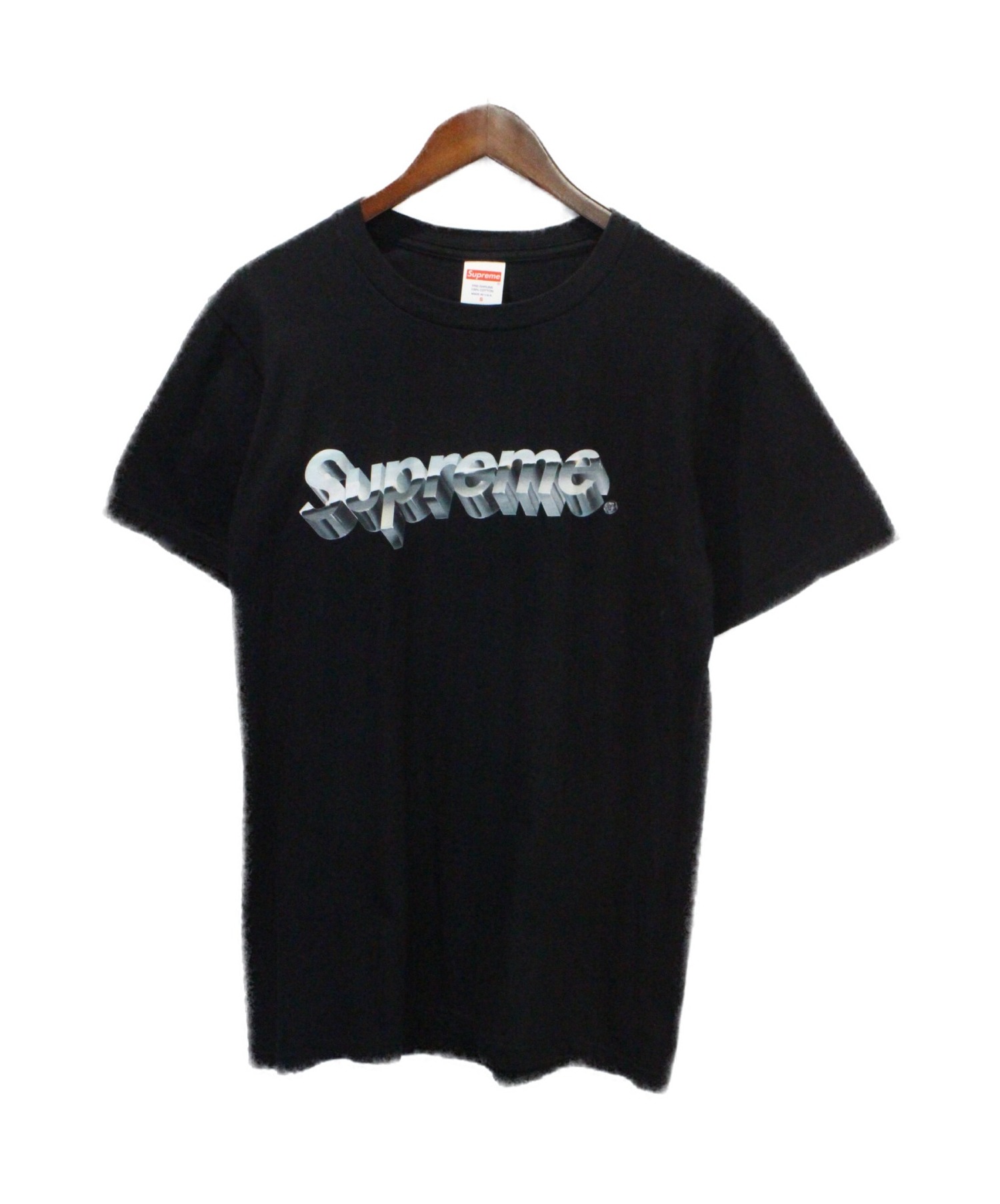 中古・古着通販】SUPREME (シュプリーム) Chrome Logo Tee ブラック