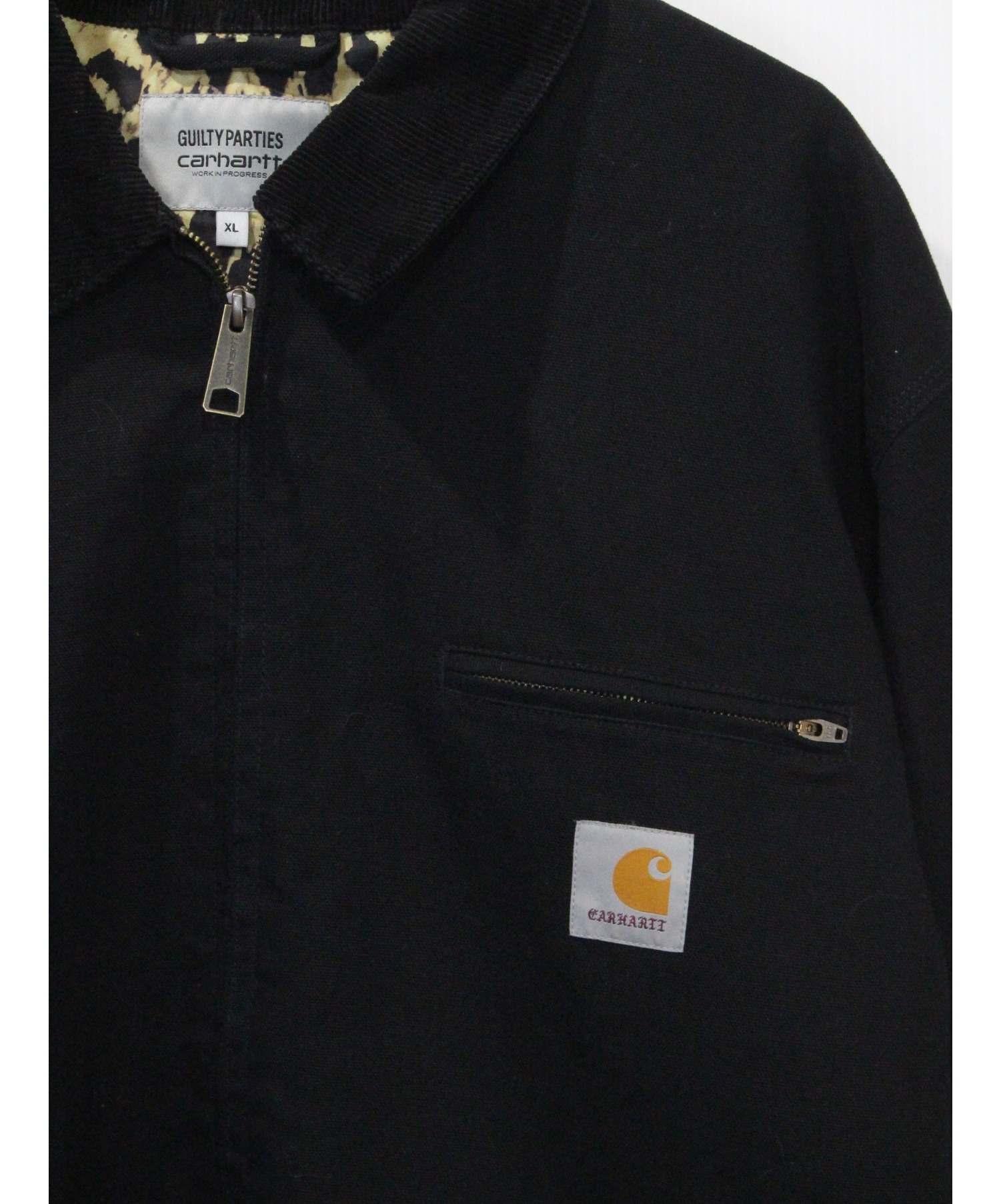 WACKO MARIA × CarHartt (ワコマリア × カーハート) OG DETROIT JACKET ブラック サイズ:XL