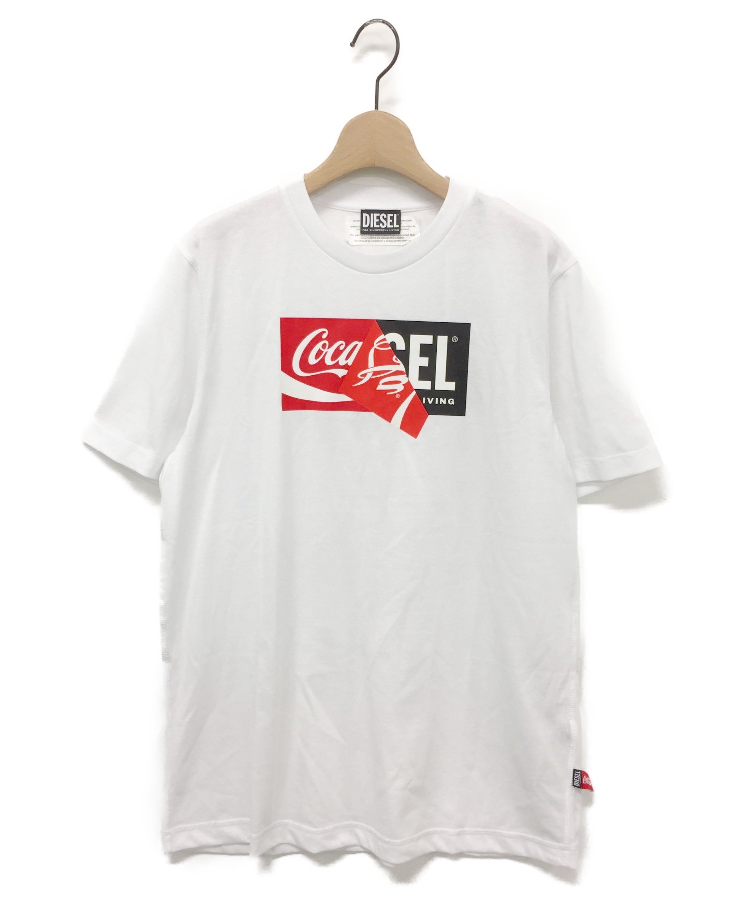 DIESEL Tシャツ Coca-Cola コカコーラ コラボ ホワイト XS