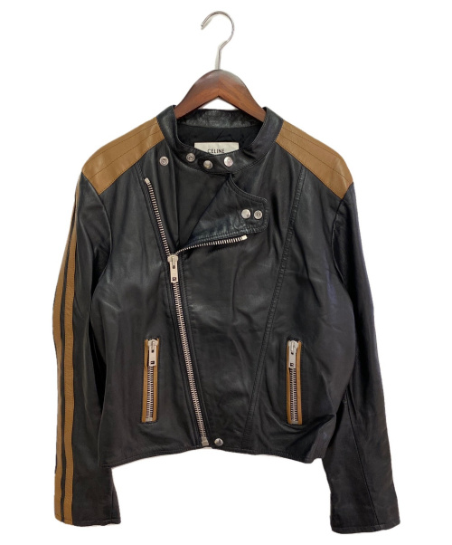 中古・古着通販】CELINE (セリーヌ) 20AW CAFE RACER JACKET ブラック×ブラウン サイズ:48｜ブランド・古着通販  トレファク公式【TREFAC FASHION】スマホサイト