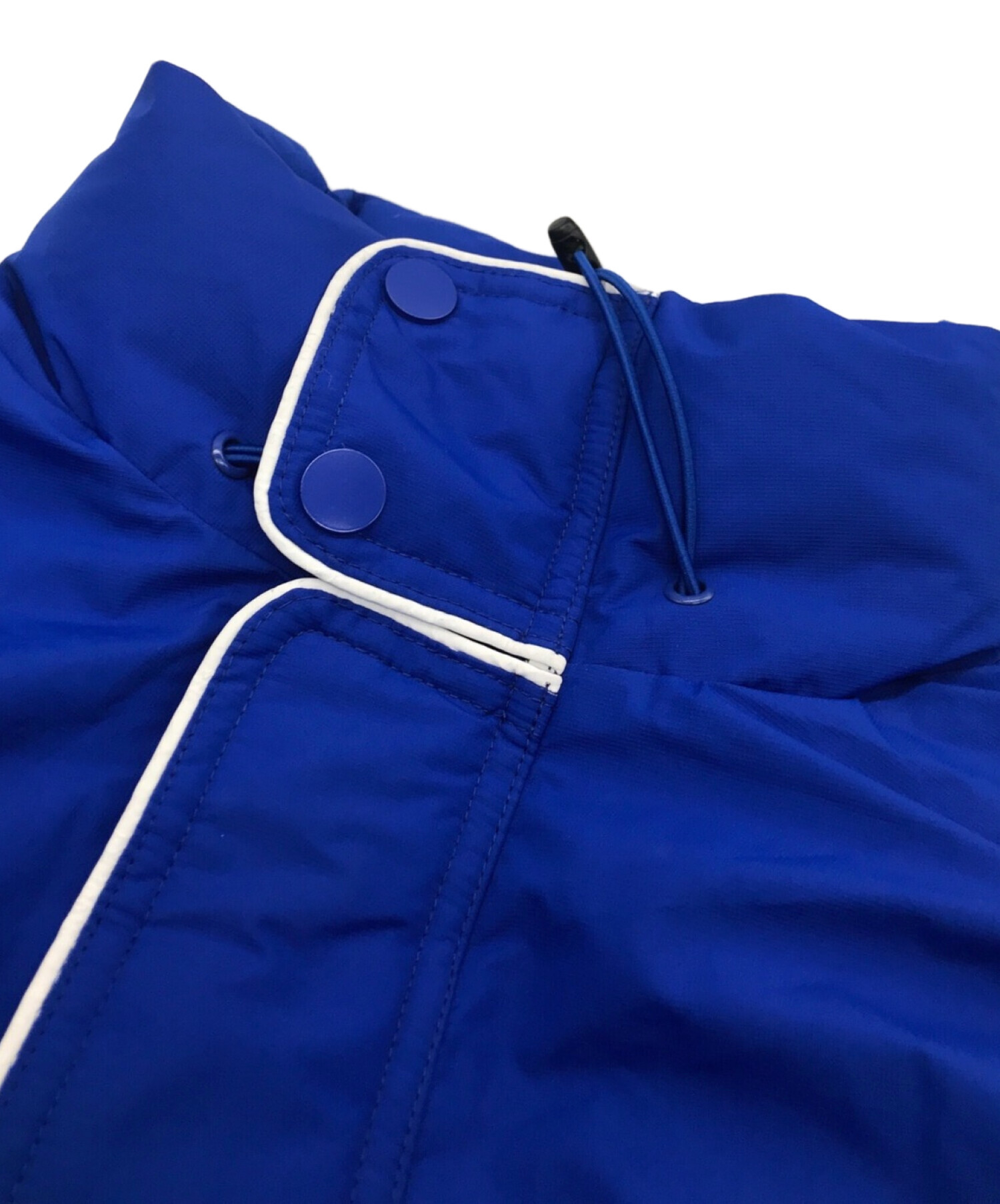 M.P Studios (エムピーストゥディオ) ビッグシルエット 裾ドローコード ダウンジャケット ブルー サイズ:Ｌ