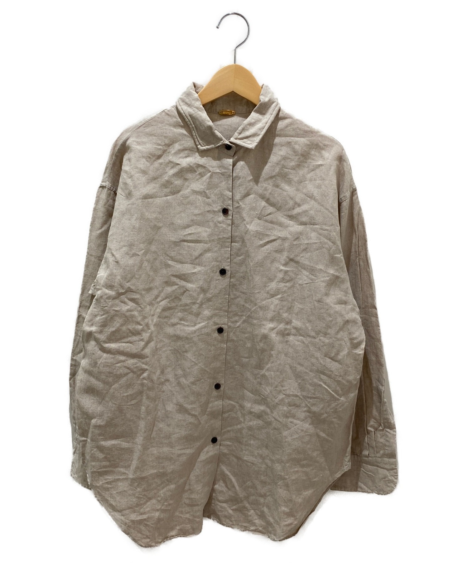 ドゥーズィエムクラス KUTA LINEN シャツ 麻 ベージュ - シャツ