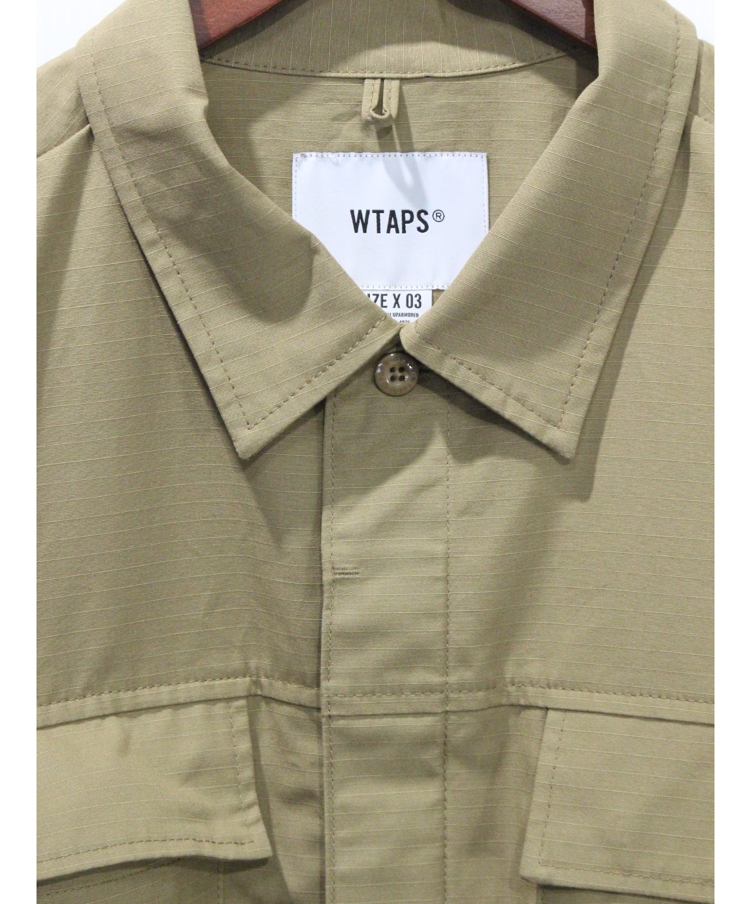 WTAPS (ダブルタップス) LADDER / SS / COTTON. RIPSTOP ベージュ サイズ:SIZE X 03 未使用品