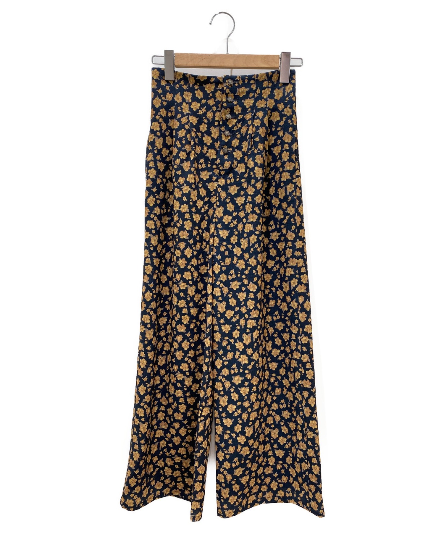 ameri MIA vintageflower pants サイズS - カジュアルパンツ