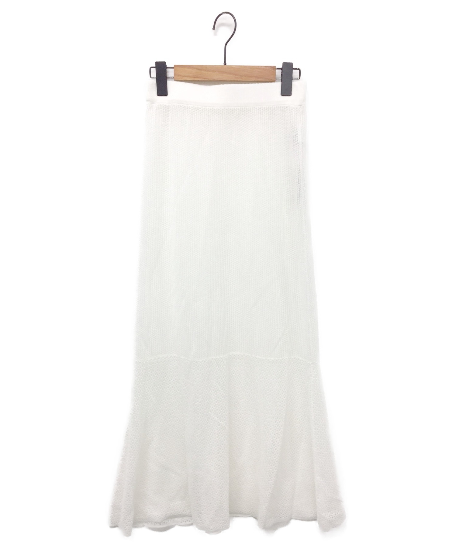 BALLSEY (ボールジィー) ペーパーレースマーメイドロングスカート ホワイト サイズ:36 未使用品
