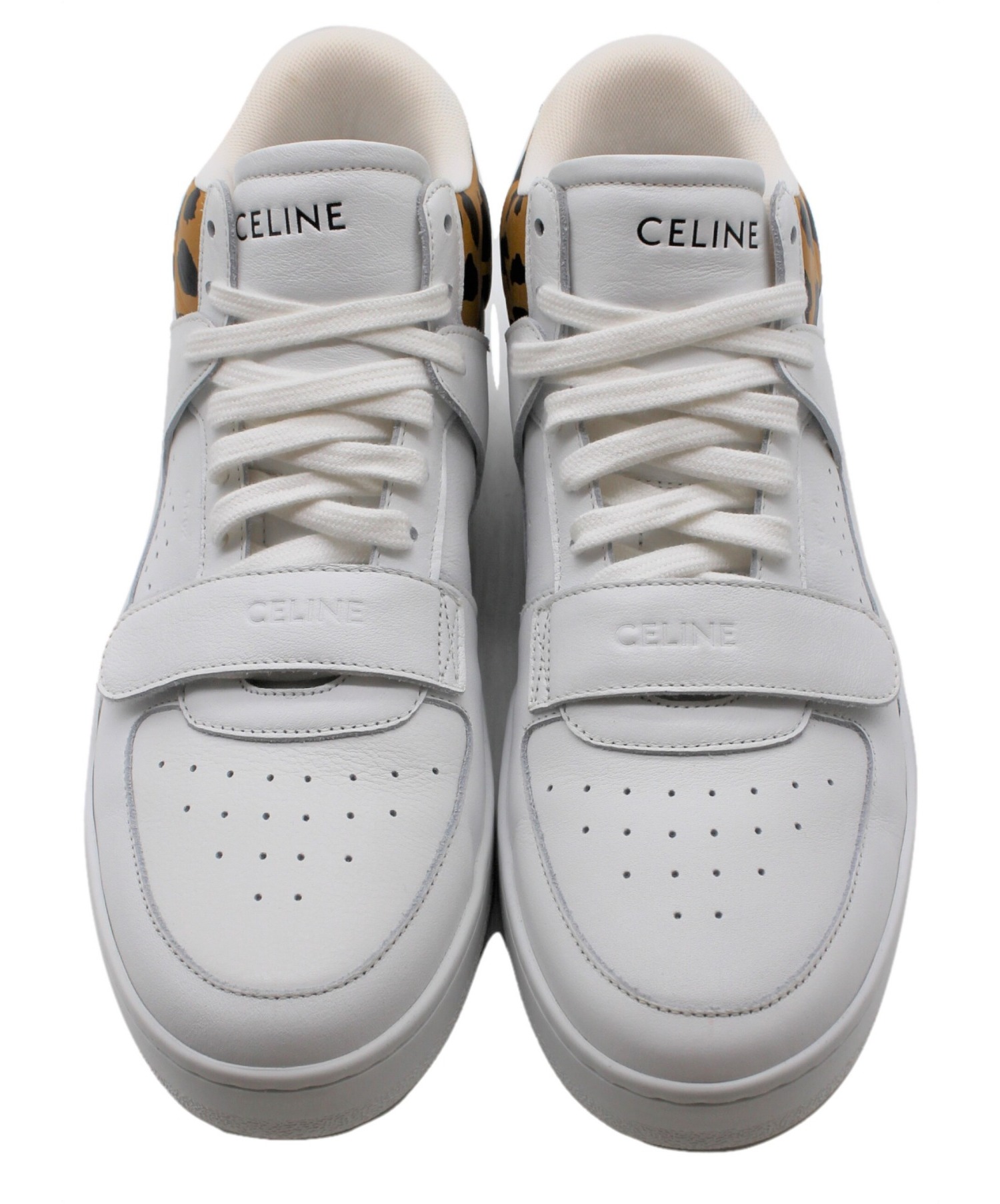 CELINE (セリーヌ) 21SS CT-02ミッドカットスニーカー ホワイト×イエロー サイズ:42