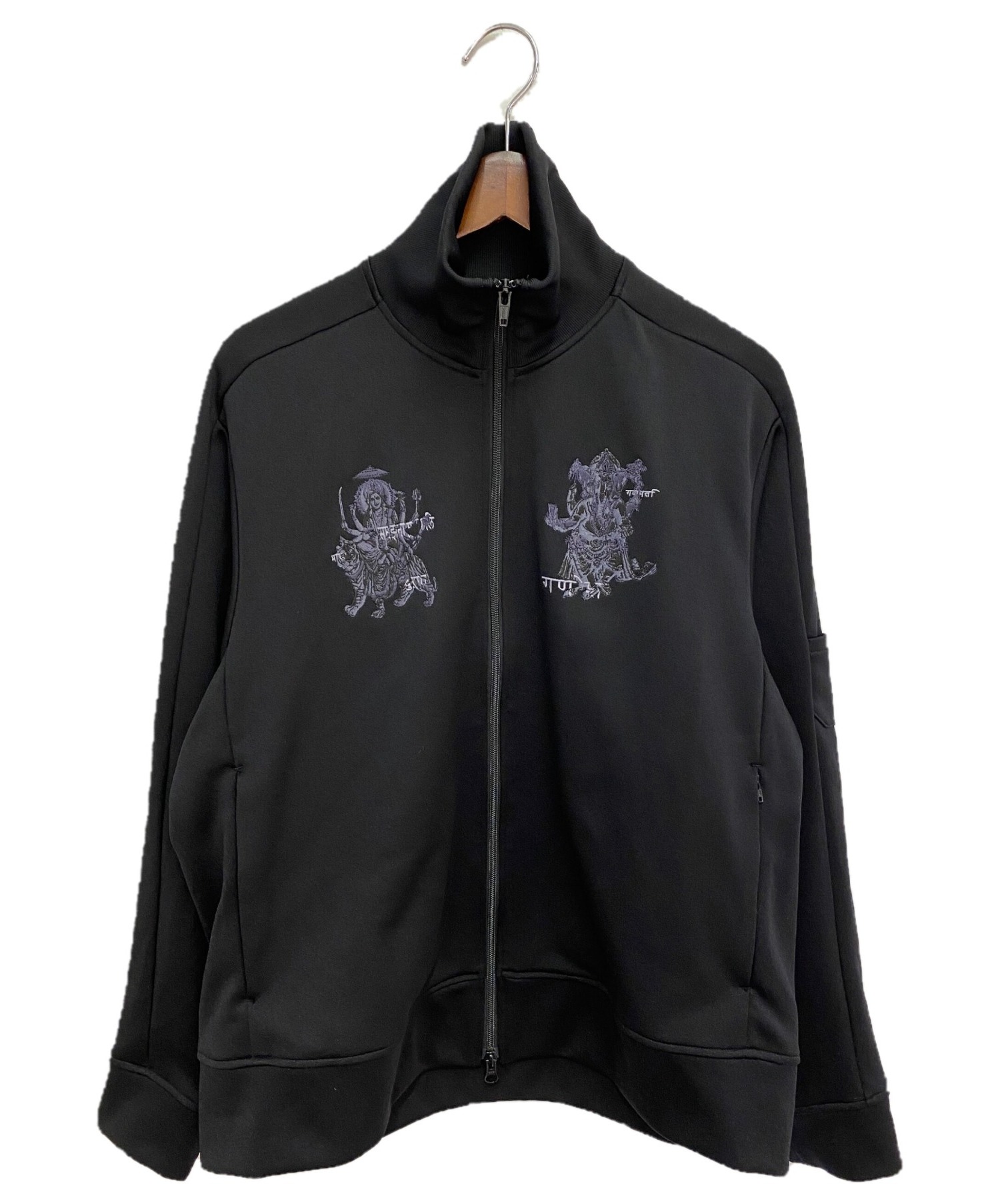 s'yte (サイト) 刺繍トラックジャケット ブラック サイズ:3