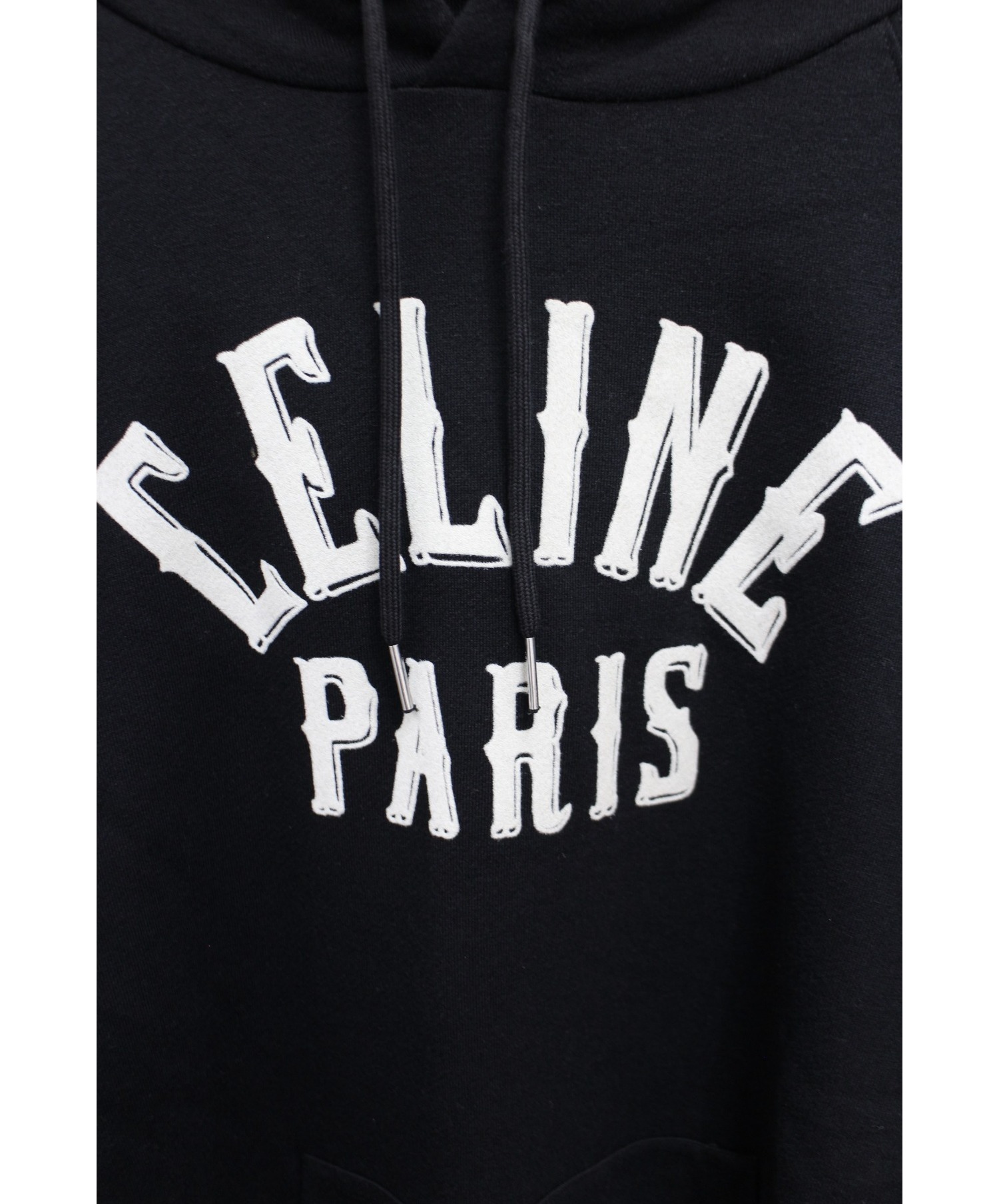 CELINE (セリーヌ) 20AW ロゴパッチプルオーバーパーカー ブラック サイズ:M