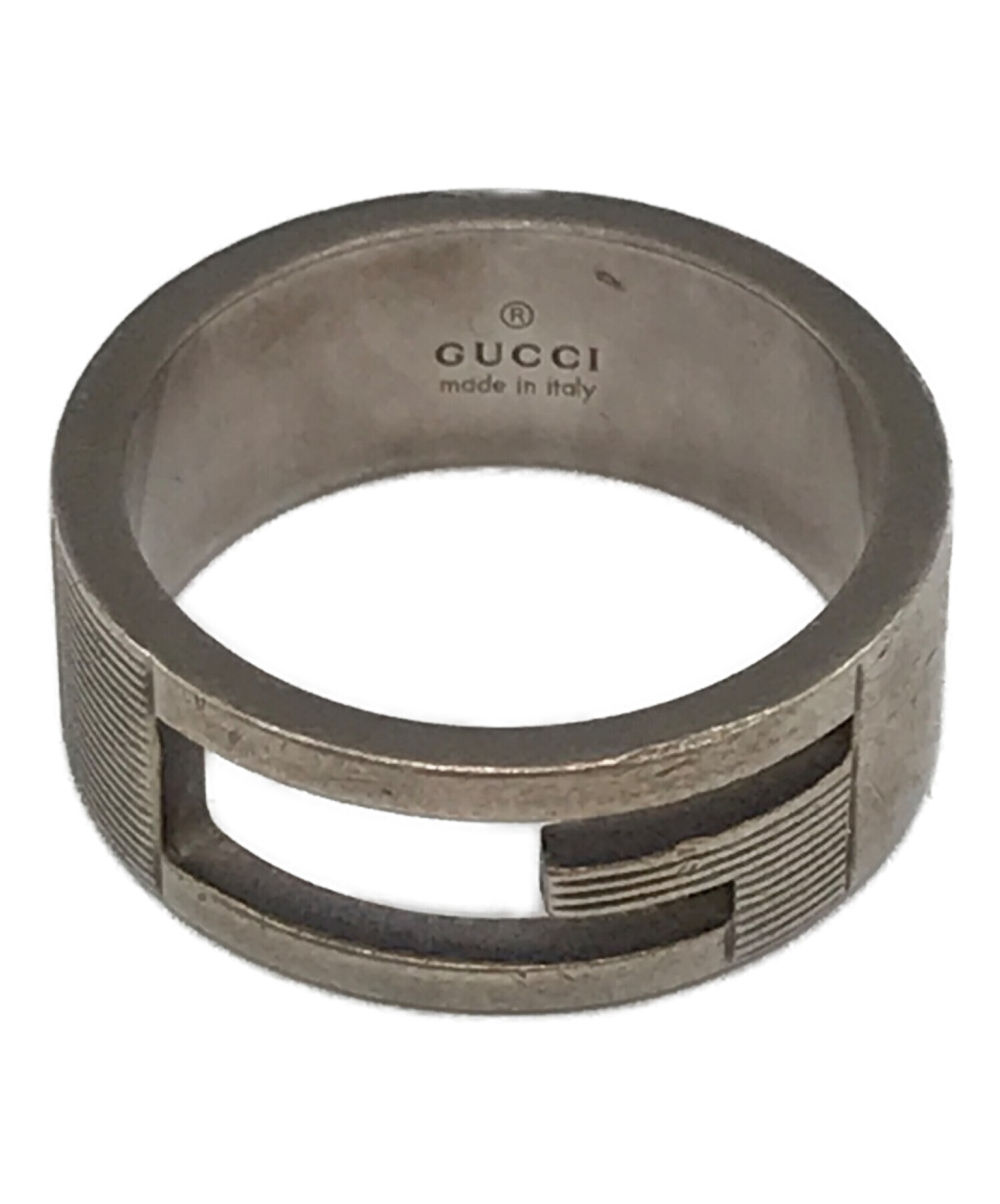 中古・古着通販】GUCCI (グッチ) ブランデッドGリング サイズ:17