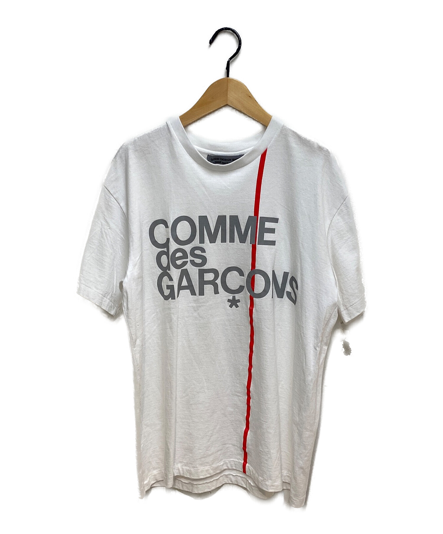 GOOD DESIGN SHOP COMME des GARCONS (グッドデザインショップ コムデギャルソン) プリントTシャツ ホワイト  サイズ:XL