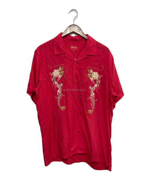 中古・古着通販】SUPREME (シュプリーム) Dragon Rayon Shirt レッド