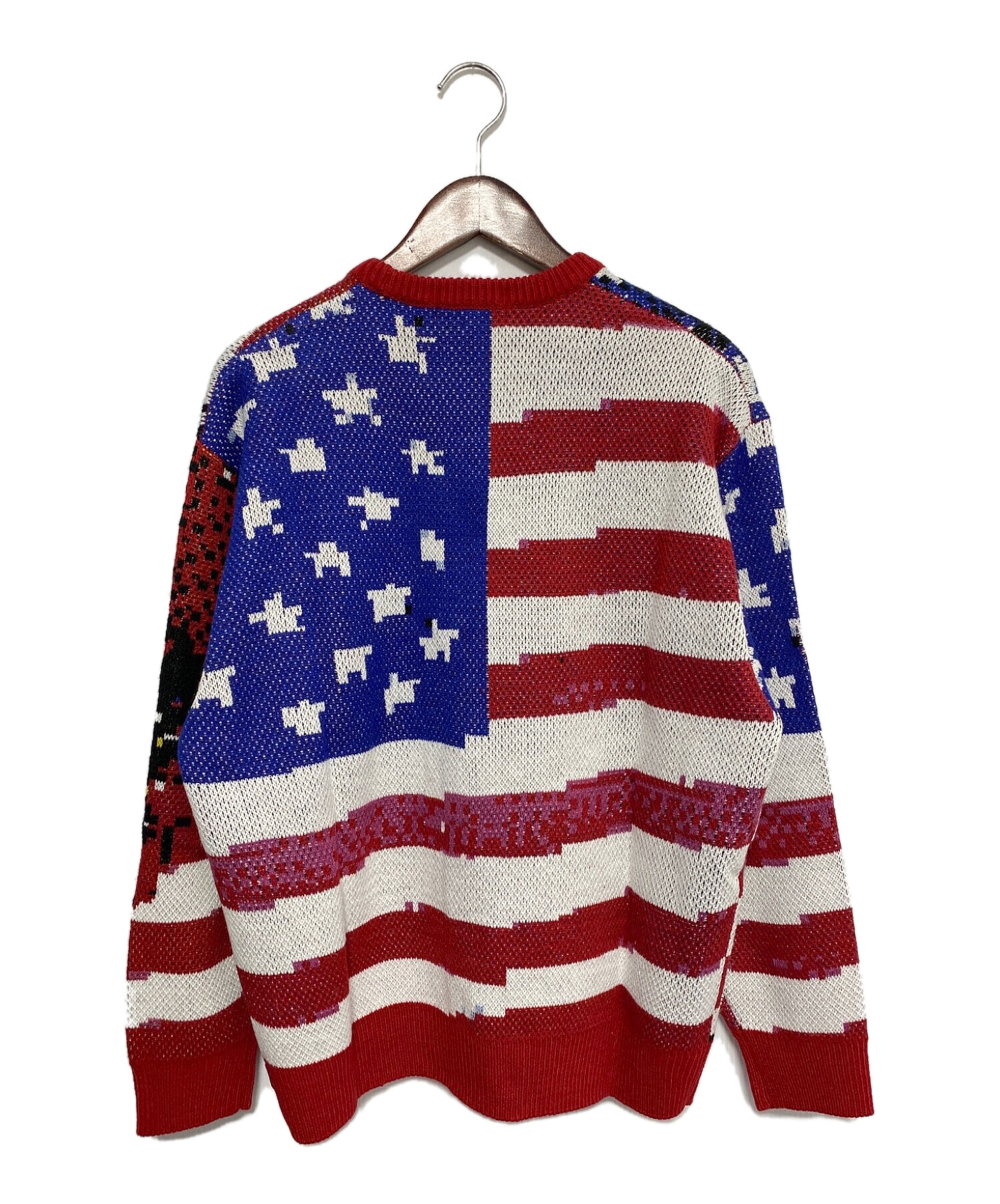 Supreme Digital Flag Sweater Black L