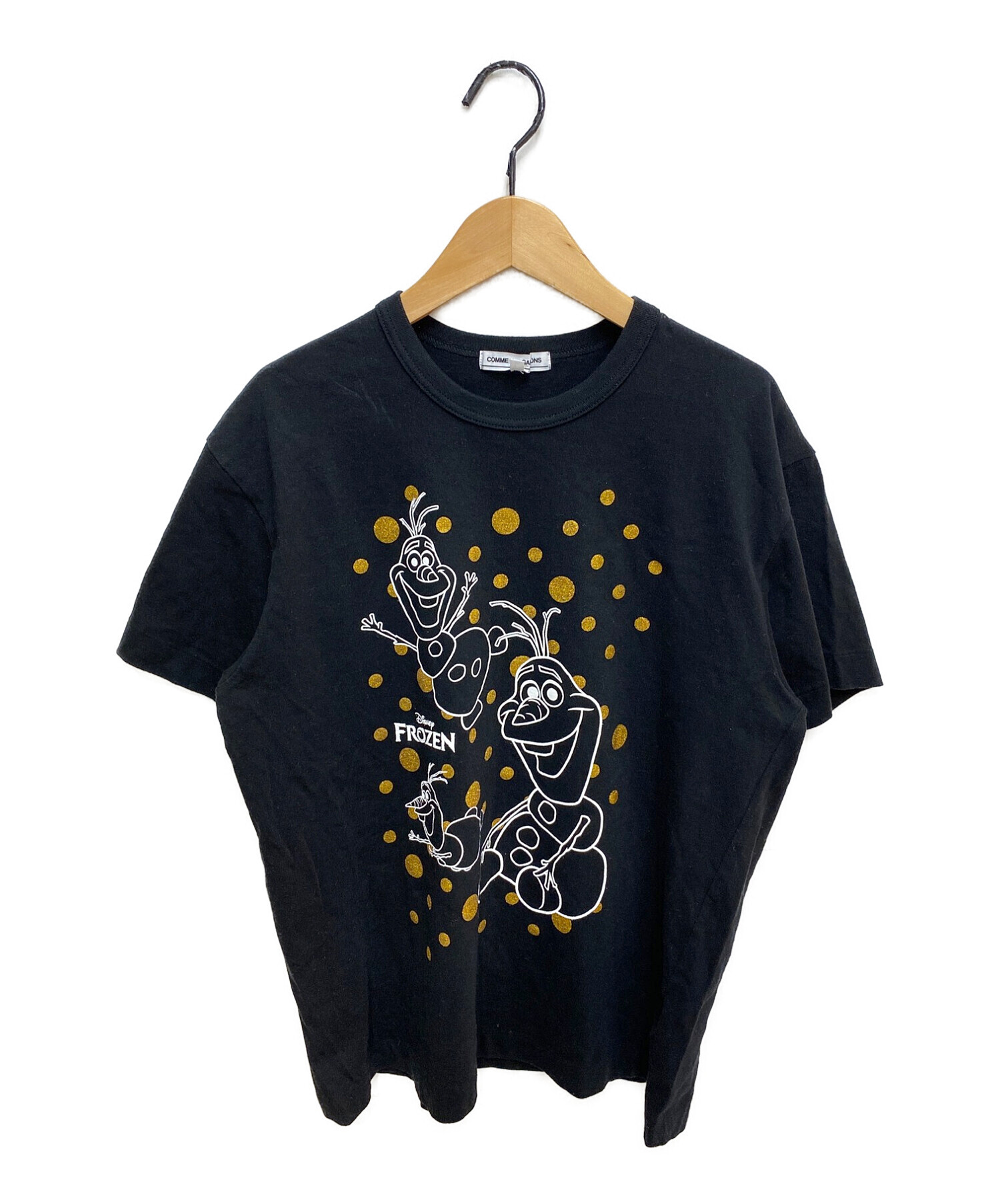 COMME des GARCONS (コムデギャルソン) ×Disney プリントTシャツ ブラック サイズ:L