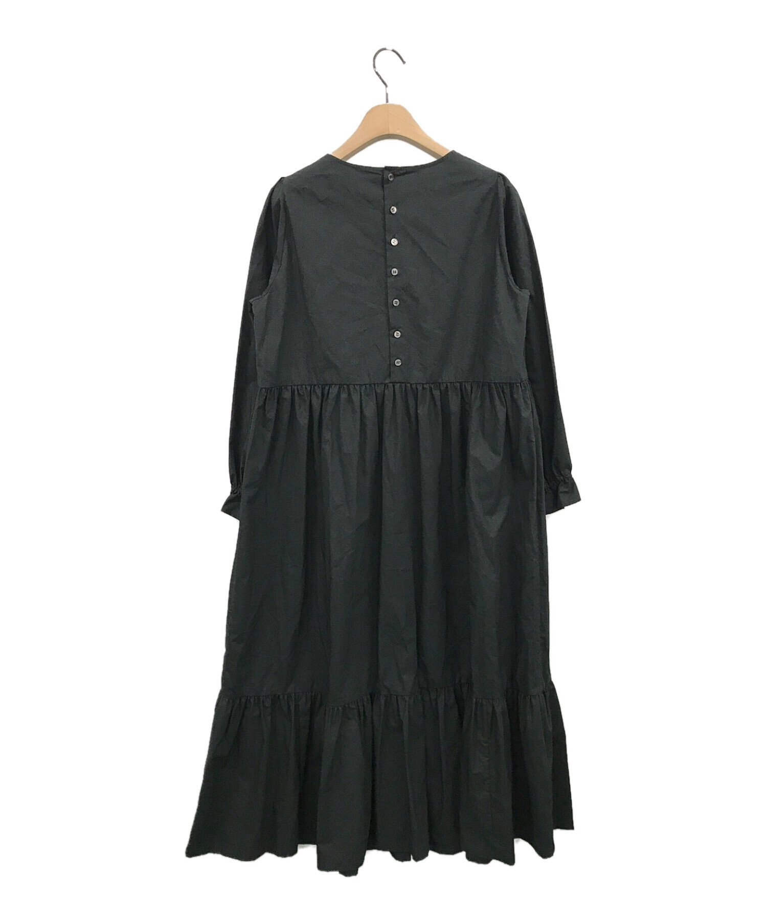 bilitis dix-sept ans (ビリティスディセッタン) Cotton Tiered Dress ブラック サイズ:36